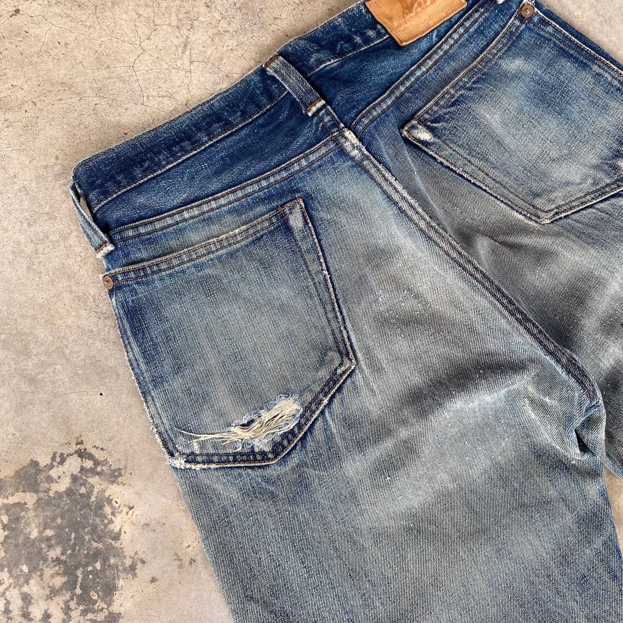 Paul Smith Red Ear BEAUTY DISTRESSED DENIM BY VINTAGE RED EAR X PAULSMITH Size US 29 - 11 Thumbnail