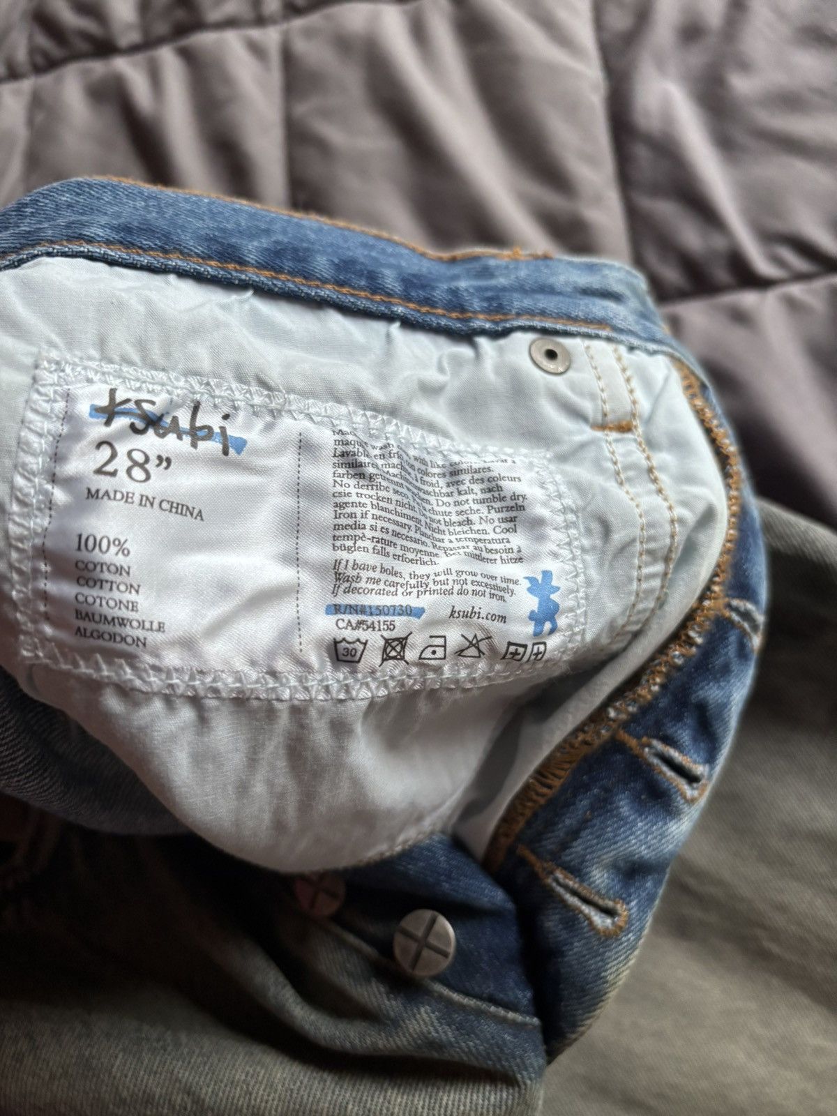 Designer Ksubi Men Maxx Mechanik Jeans Size US 28 / EU 44 - 5 Thumbnail
