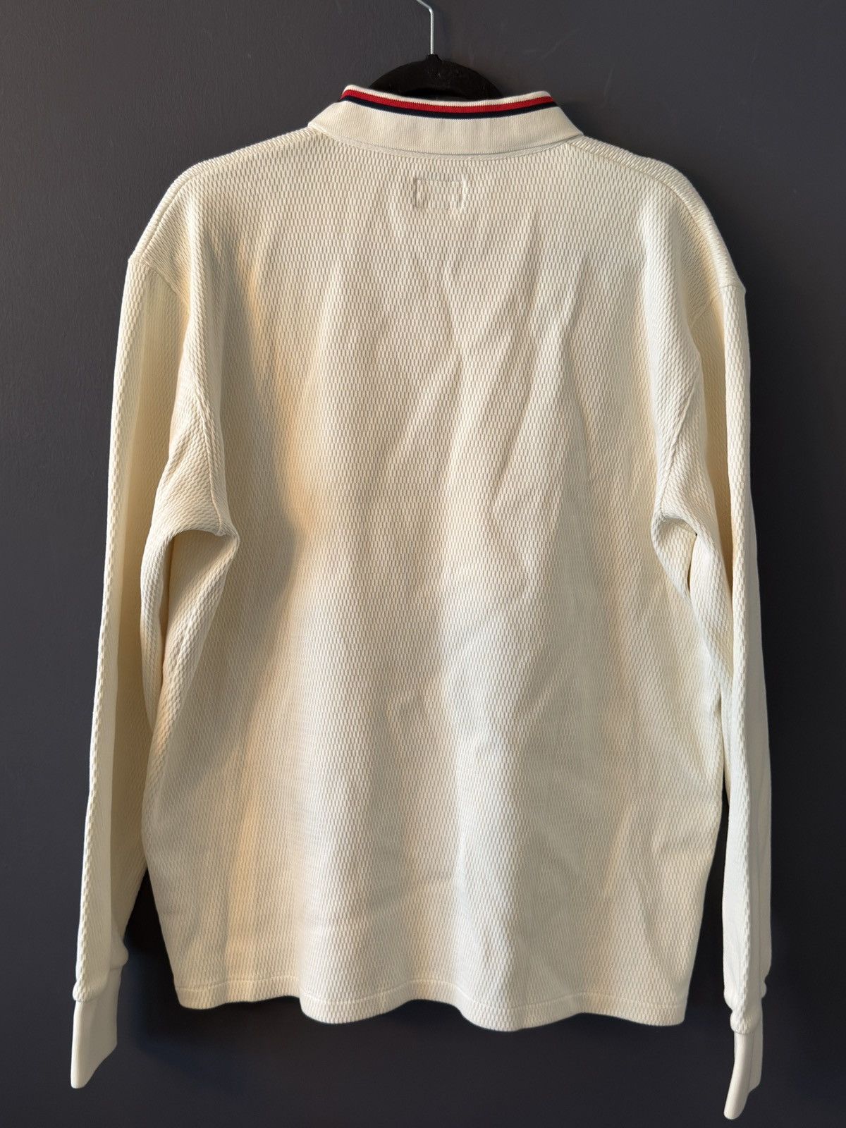 Noah NOAH NYC Textured Knit Thermal Polo Shirt Size US XL / EU 56 / 4 - 3 Thumbnail