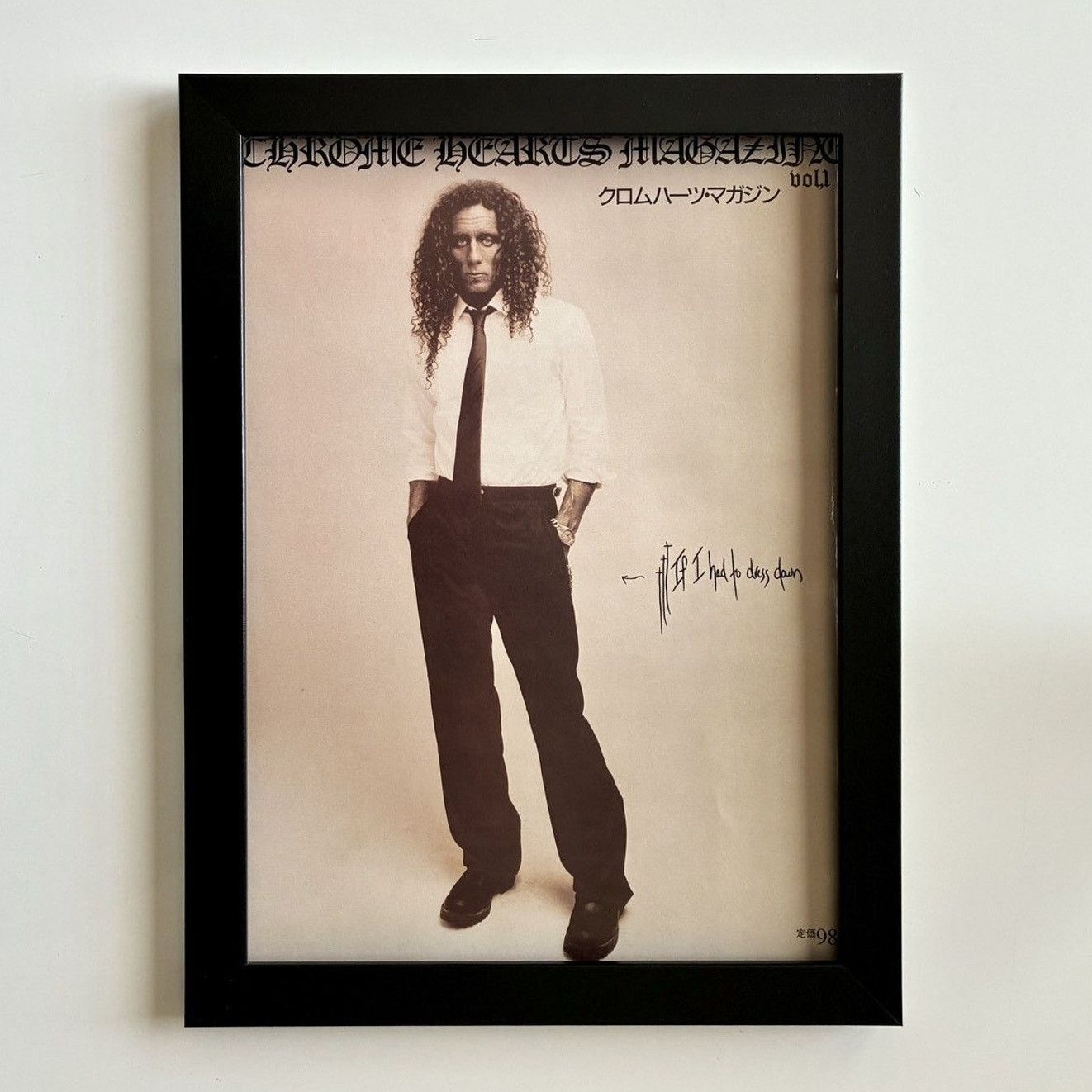 クロムハーツ Chrome Hearts リチャードスターク ポスター フレーム Chrome Hearts × Vintage Chrome Hearts Richard Stark vintage photo