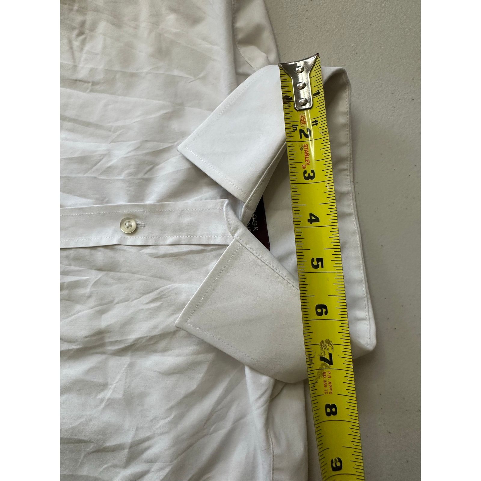 Brooks Brook Taverner Men's White Dress Shirt 15.5 39/40 Button Up Size US M / EU 48-50 / 2 - 4 Thumbnail