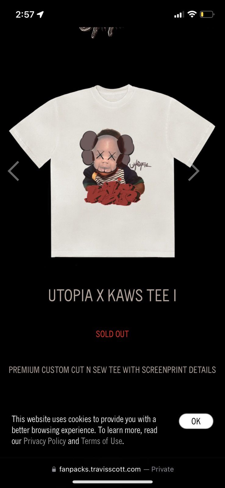 Kaws Utopia X Kaws tee Size US L / EU 52-54 / 3 - 9 Thumbnail