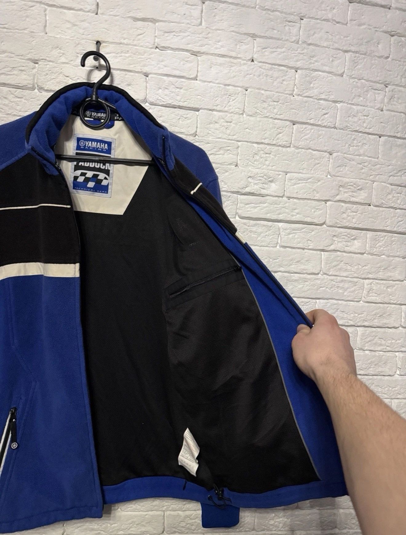 Yamaha Yamaha Racing Paddock Fleece Bomber Jacket Huge Logos Size US L / EU 52-54 / 3 - 9 Thumbnail