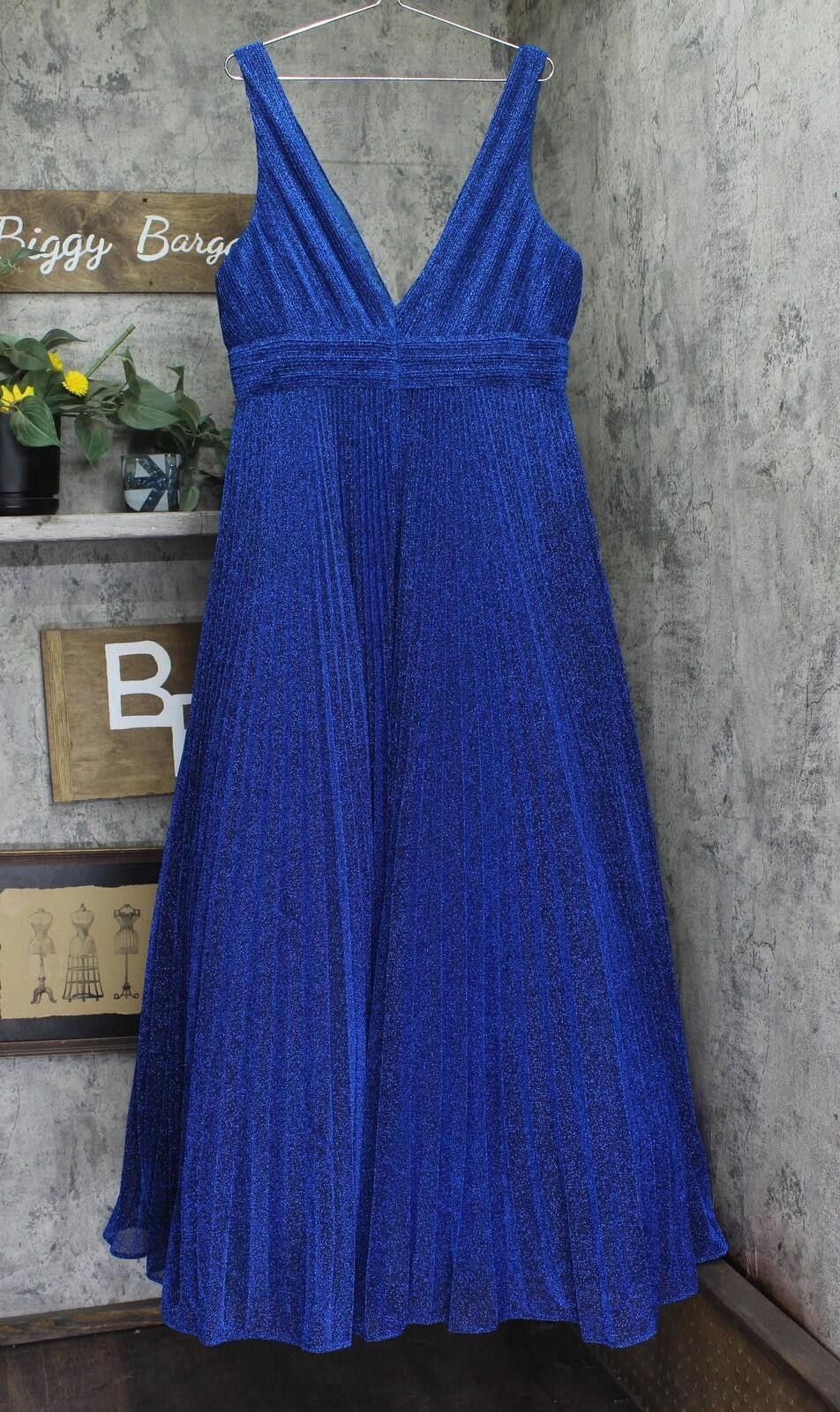 Other New Ieena By Mac Duggal Maxi Dress Gown Royal Navy Blue 14 Size XL / US 12-14 / IT 48-50 - 2 Thumbnail