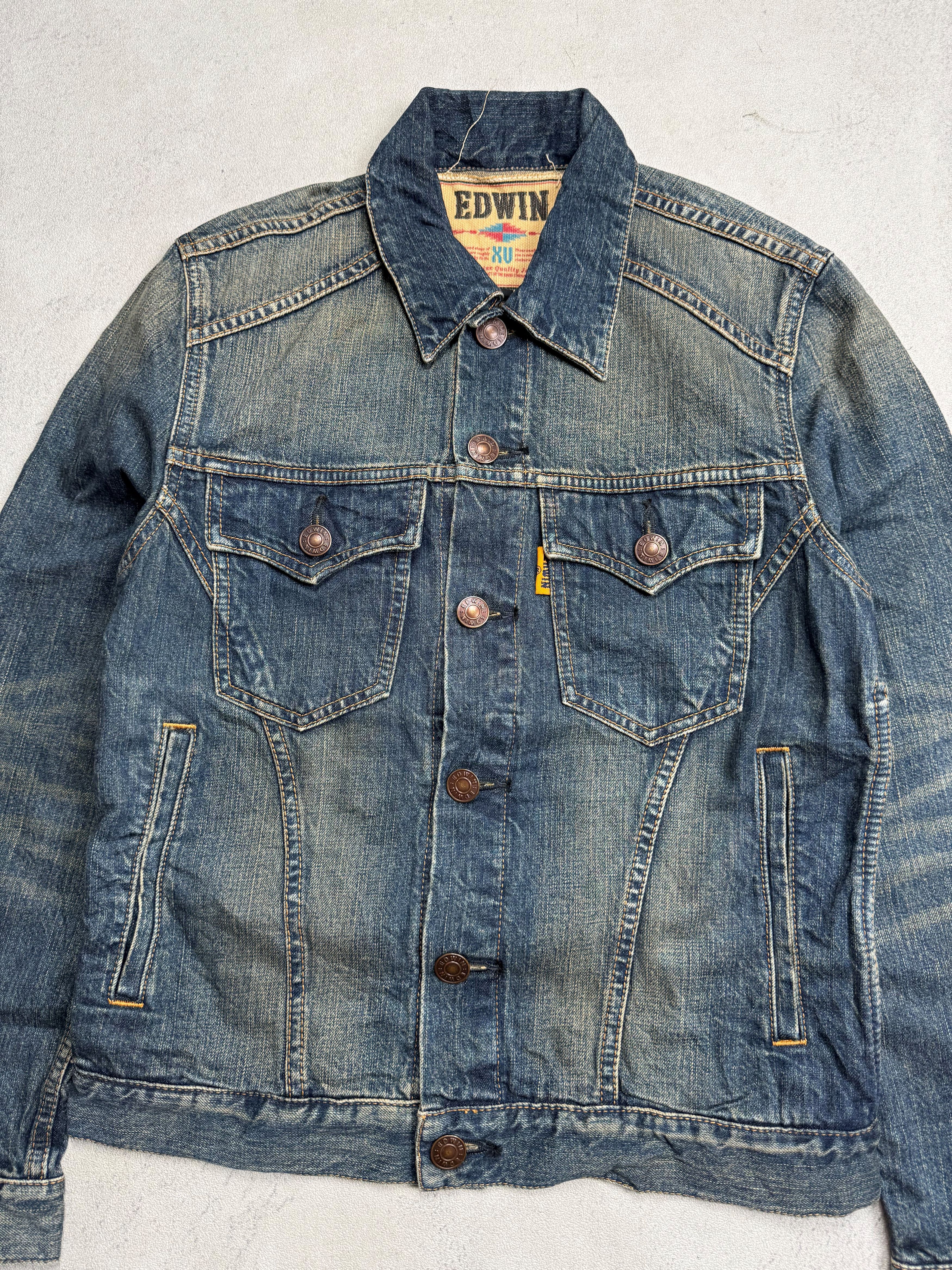 Edwin Edwin XV Trucker Denim Jacket Size US S / EU 44-46 / 1 - 2 Thumbnail