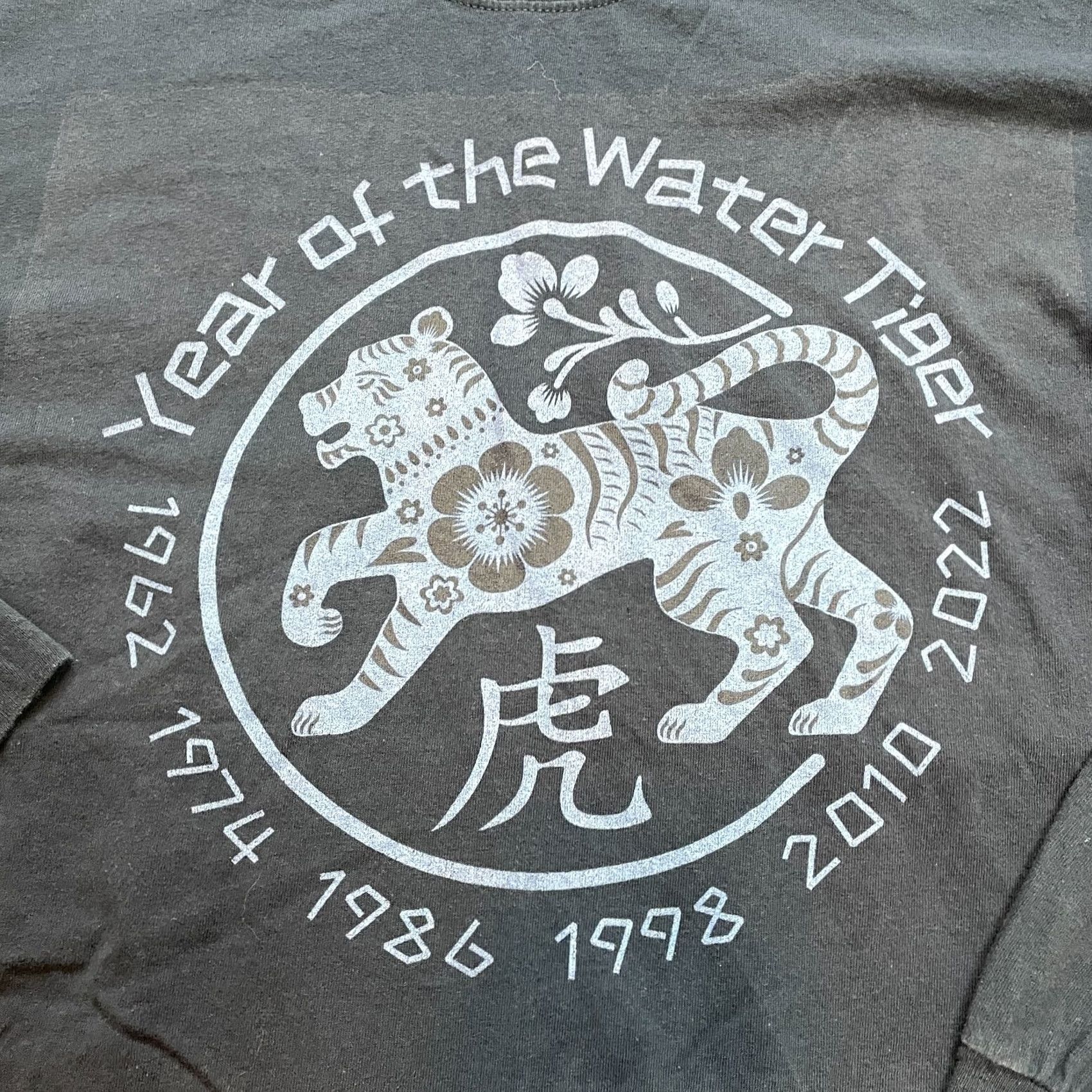 Gildan Gildan Heavy Cotton Shirt Adult XL Blue Year of the Water Tiger Graphic Tee Crew Neck Long Sleeve Logo All Seasons Regular Unisex T-Shirt Size US XL / EU 56 / 4 - 2 Thumbnail