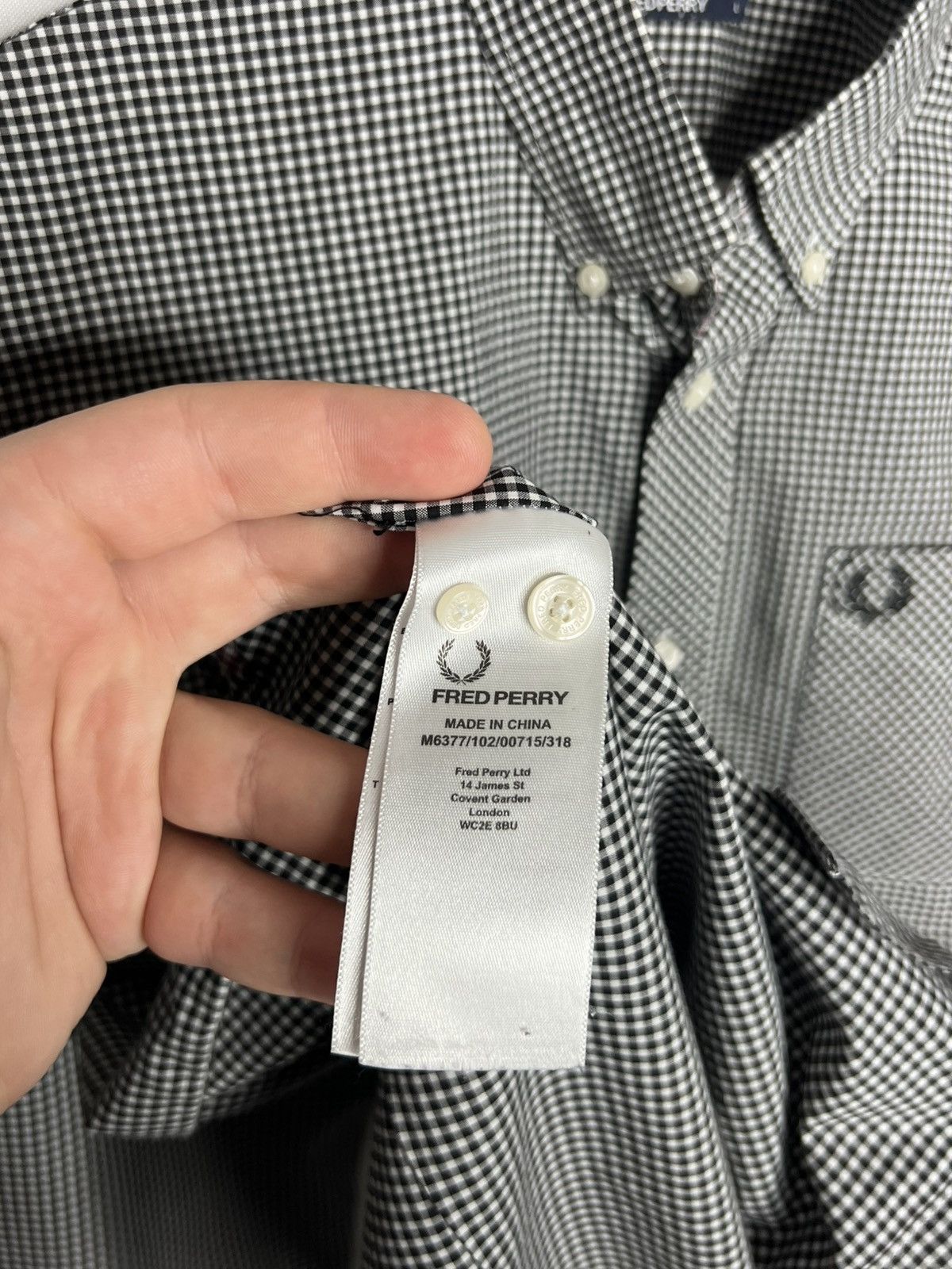 Fred Perry Fred Perry Plaid Shirt Long Sleeve Tee Based Size US L / EU 52-54 / 3 - 11 Thumbnail