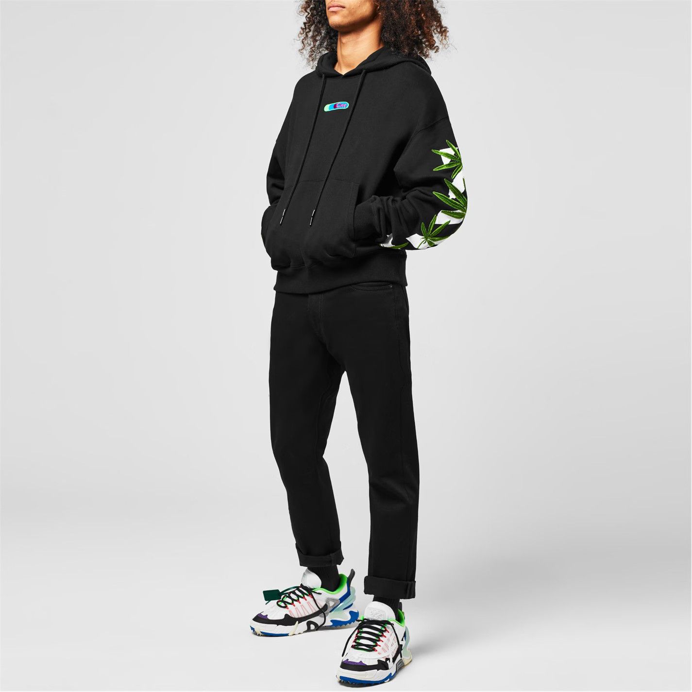 Off-White o1g2r1mq0226 Arrows Over Hoodie In Black Size US XS / EU 42 / 0 - 2 Thumbnail