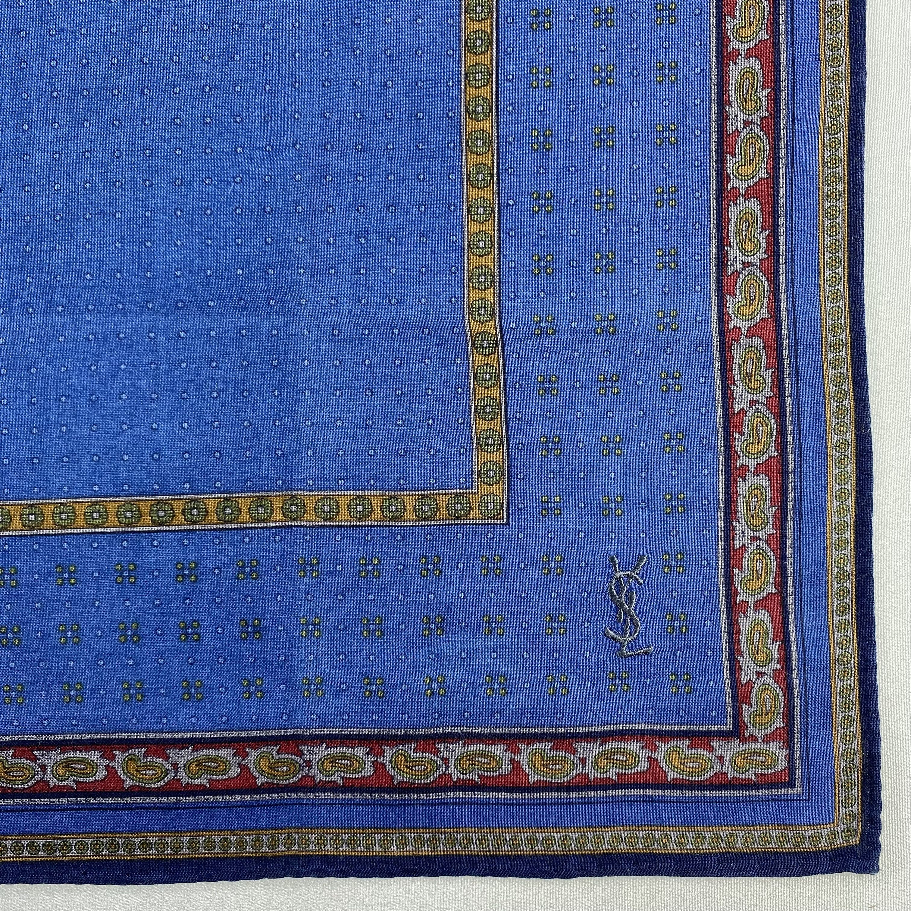 Vintage Yves Saint Laurent Handkerchief / Neckerchief-P1234 Size ONE SIZE - 3 Thumbnail