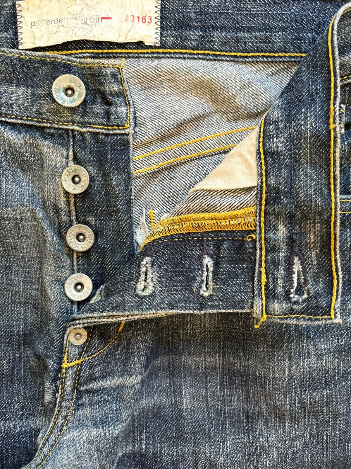 Paper Denim & Cloth Vintage Paper Denim & Cloth Mud Wash Bootcut Flare Jeans Size US 30 / EU 46 - 3 Thumbnail