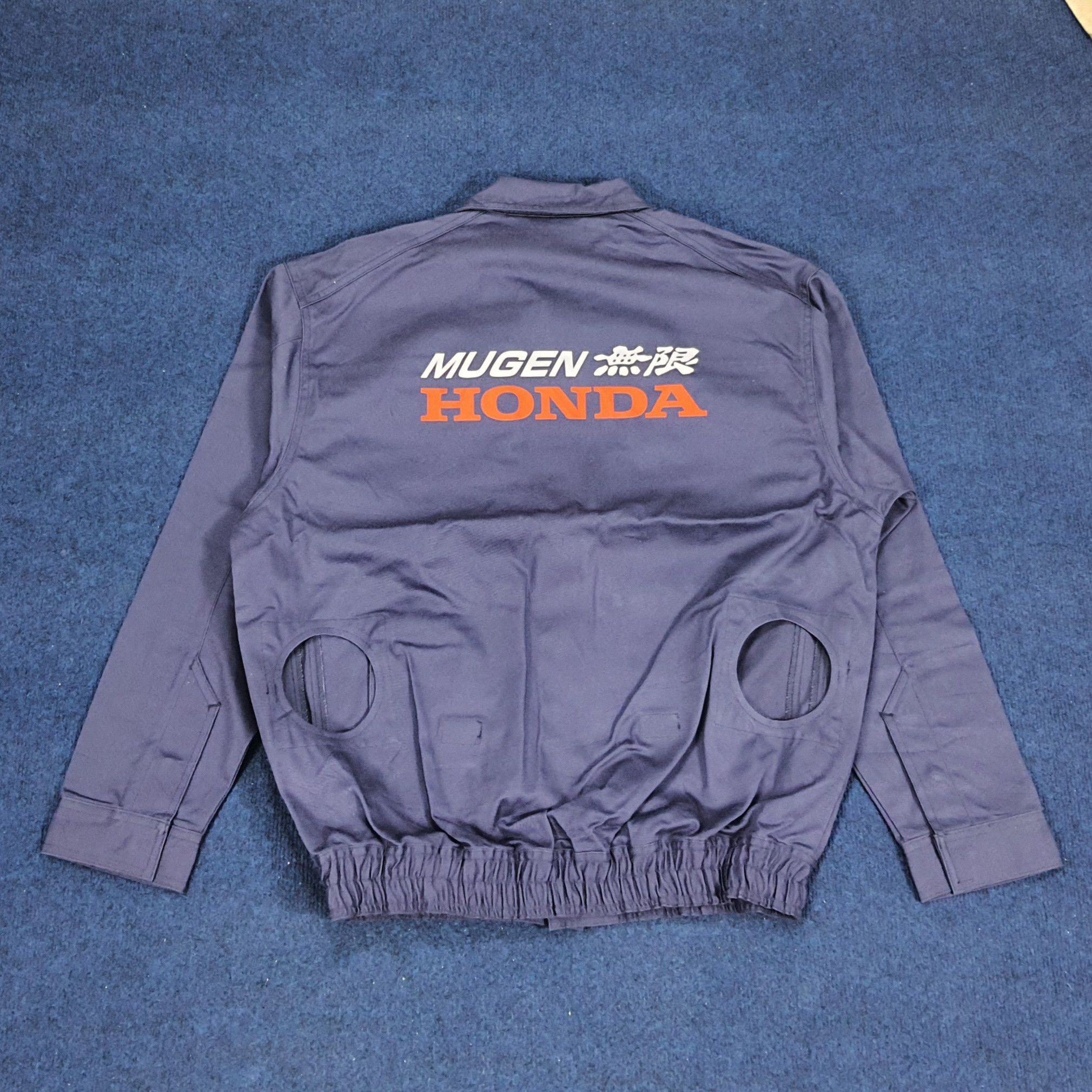 Japanese Brand × Vintage Vintage HONDA Mugen Japan Motorsports Jacket with Fan Holes Size US L / EU 52-54 / 3 - 1 Thumbnail