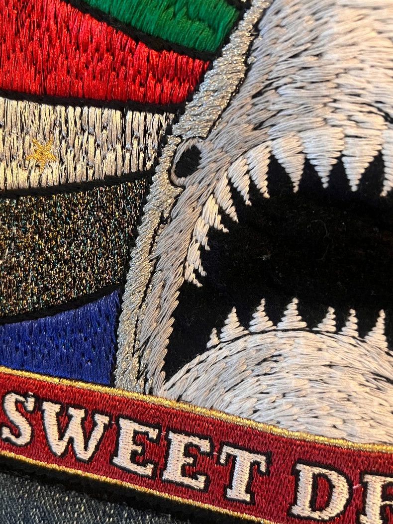 Saint Laurent Paris Saint Laurent Paris Shark embroidered denim jacket Size US S / EU 44-46 / 1 - 3 Thumbnail