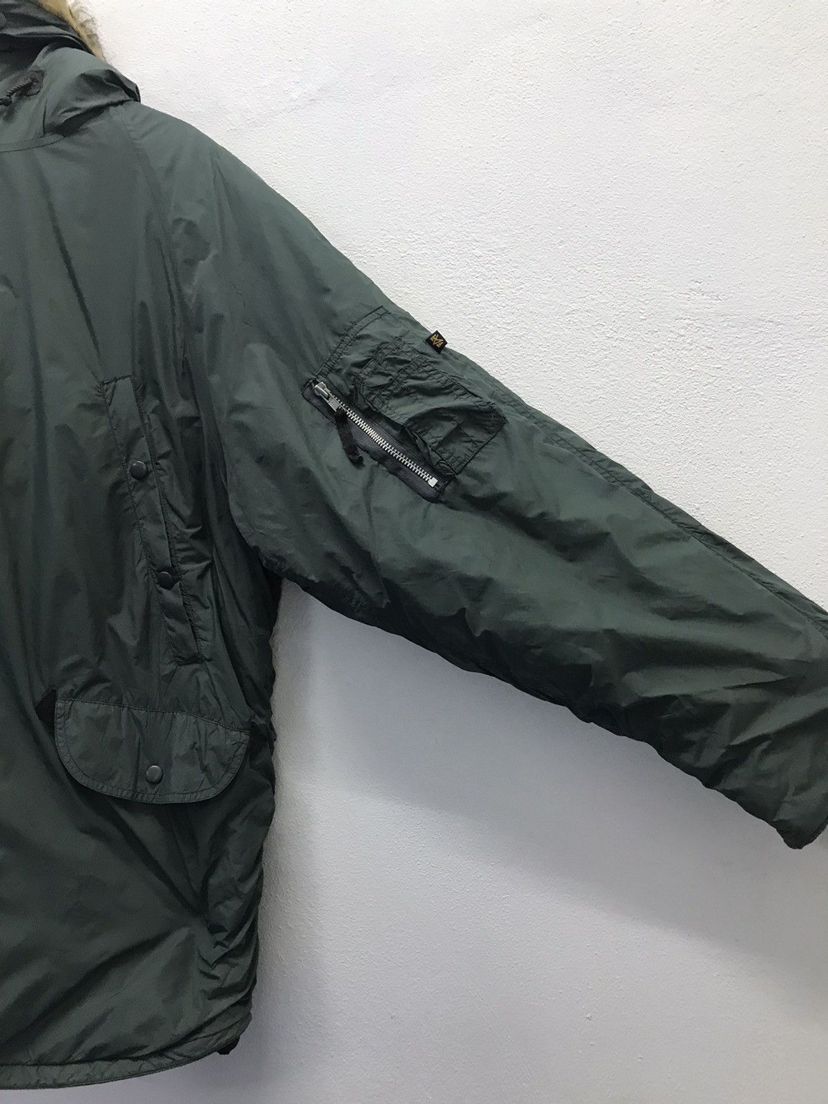 Alpha Industries × Vintage Vintage Alpha INDUSTRIES inc Parka Jacket Size US XL / EU 56 / 4 - 4 Thumbnail