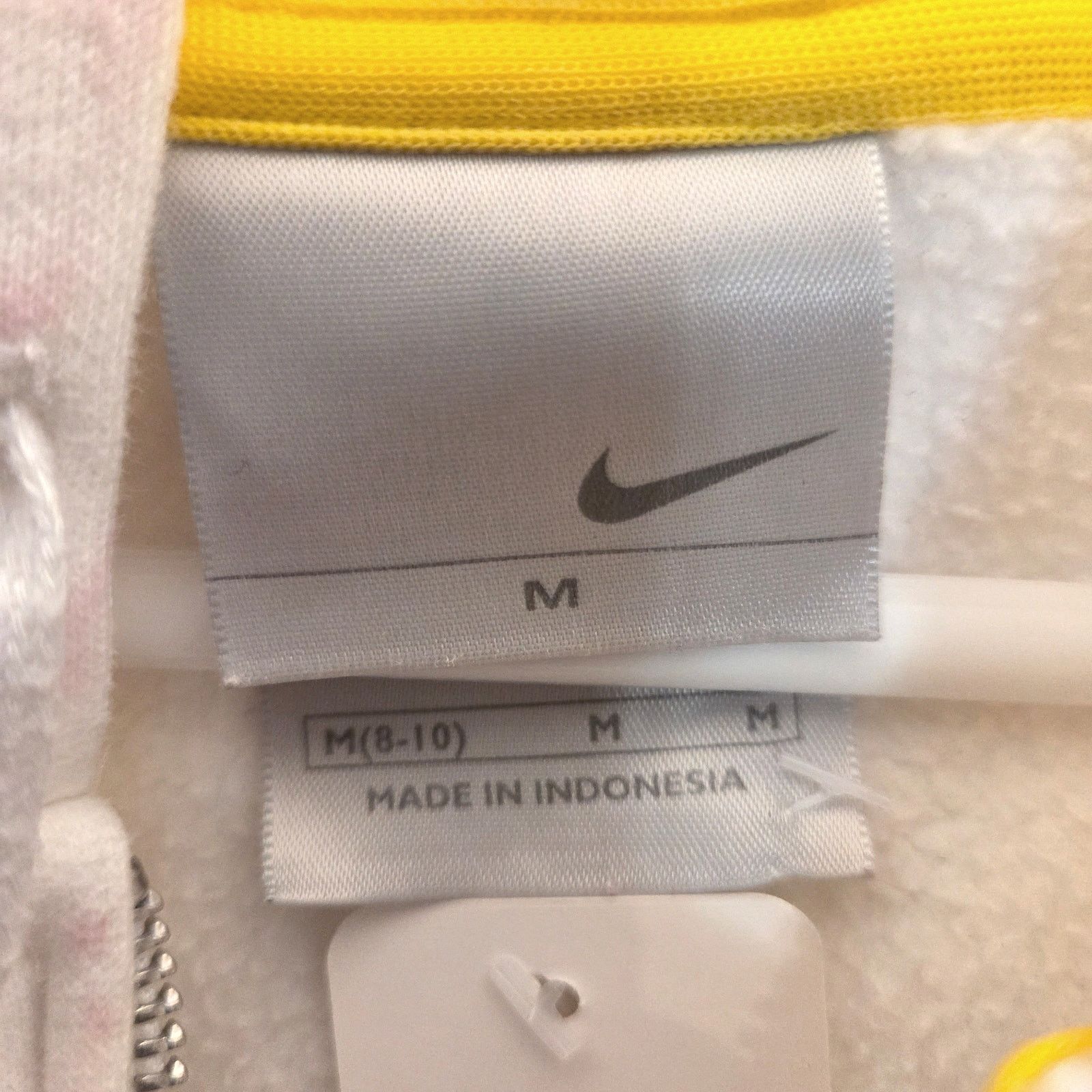 Nike Vintage Nike Pink & White Hoodie with Pocket - Retro Style Size M / US 6-8 / IT 42-44 - 8 Thumbnail
