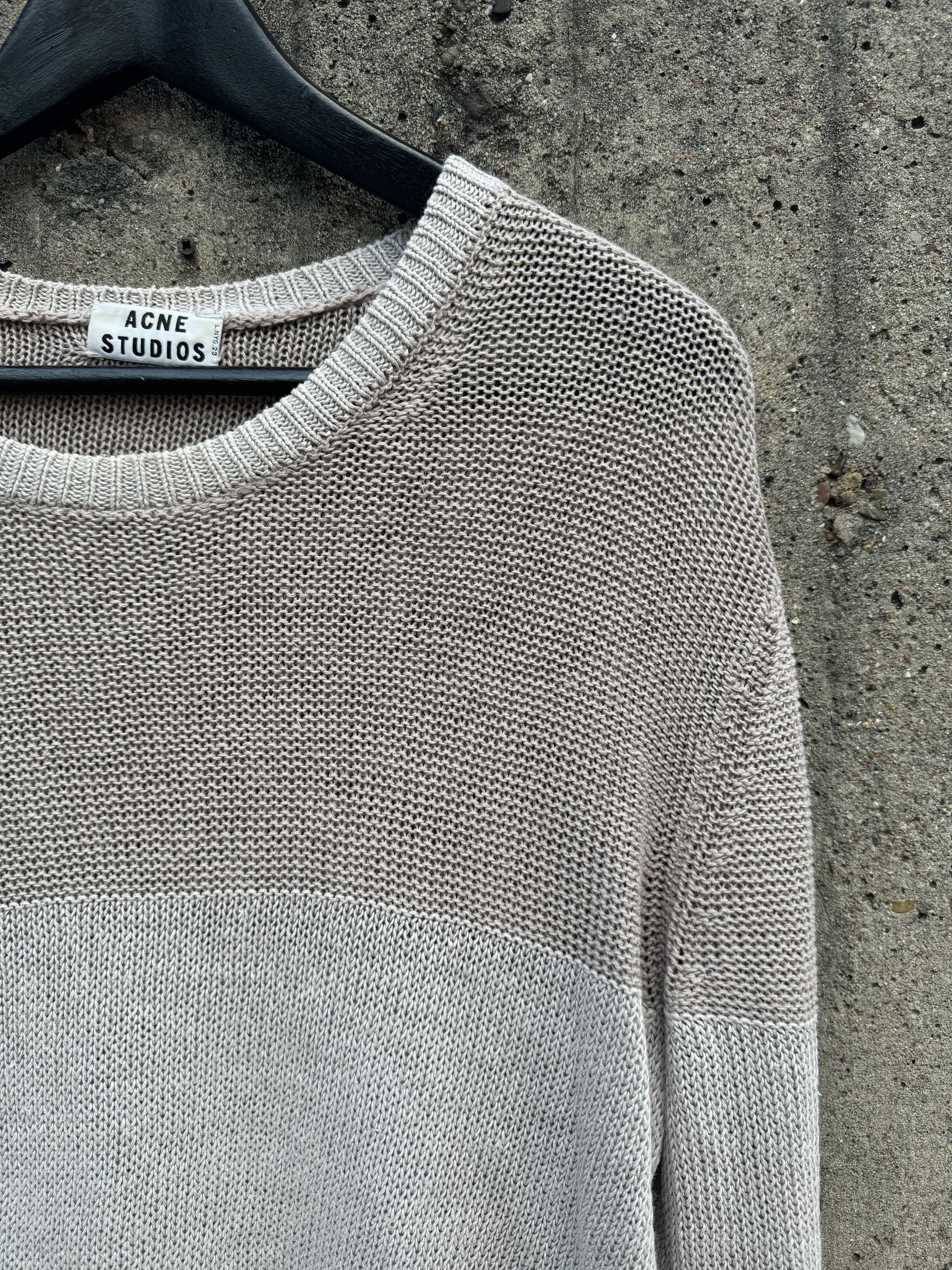 Acne Studios SS13 Contrast Knit Linen Sweater Size US M / EU 48-50 / 2 - 4 Thumbnail