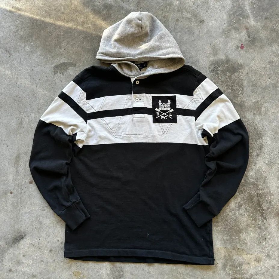 Polo Ralph Lauren Polo Ralph Lauren RLPC Yacht Club Hooded Rugby Shirt Size US M / EU 48-50 / 2 - 1 Thumbnail