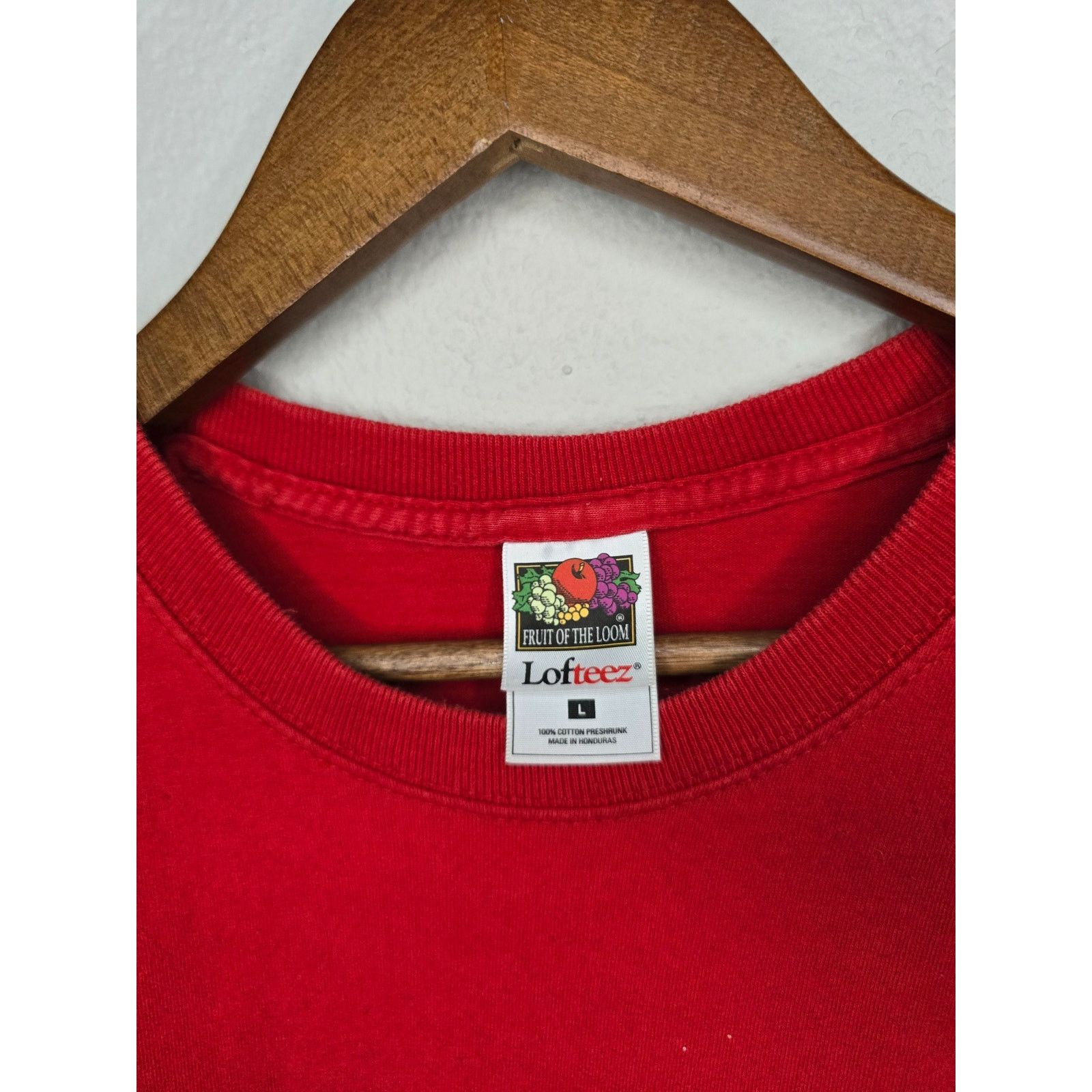 Fruit Of The Loom × Vintage Vintage Skyline Raiders Shirt Football Red Vintage Tee L Size US L / EU 52-54 / 3 - 4 Thumbnail