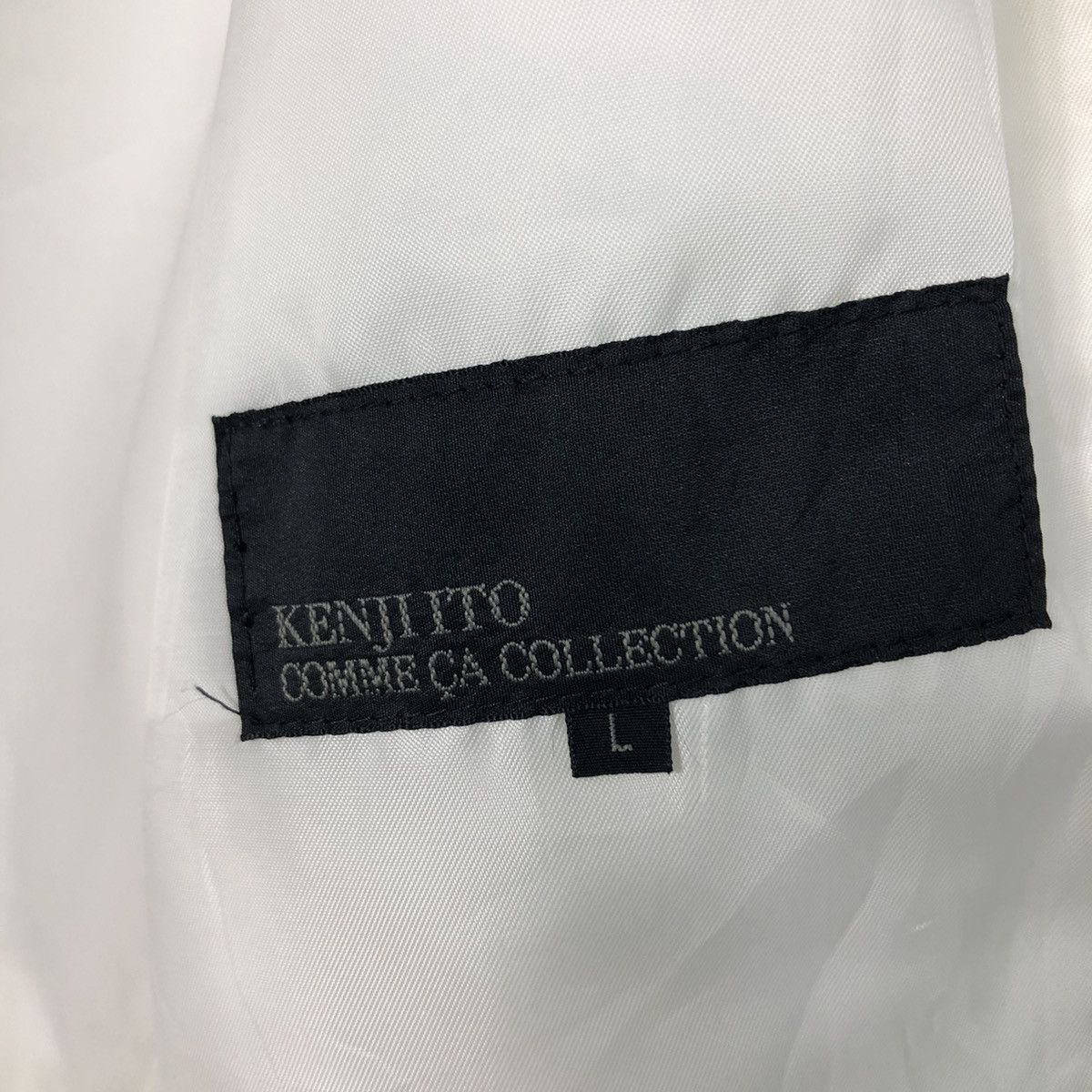 Japanese Brand 📌Vintage Biker Jacket Rich White Kenji Ito Comme Ca Size US L / EU 52-54 / 3 - 22 Thumbnail