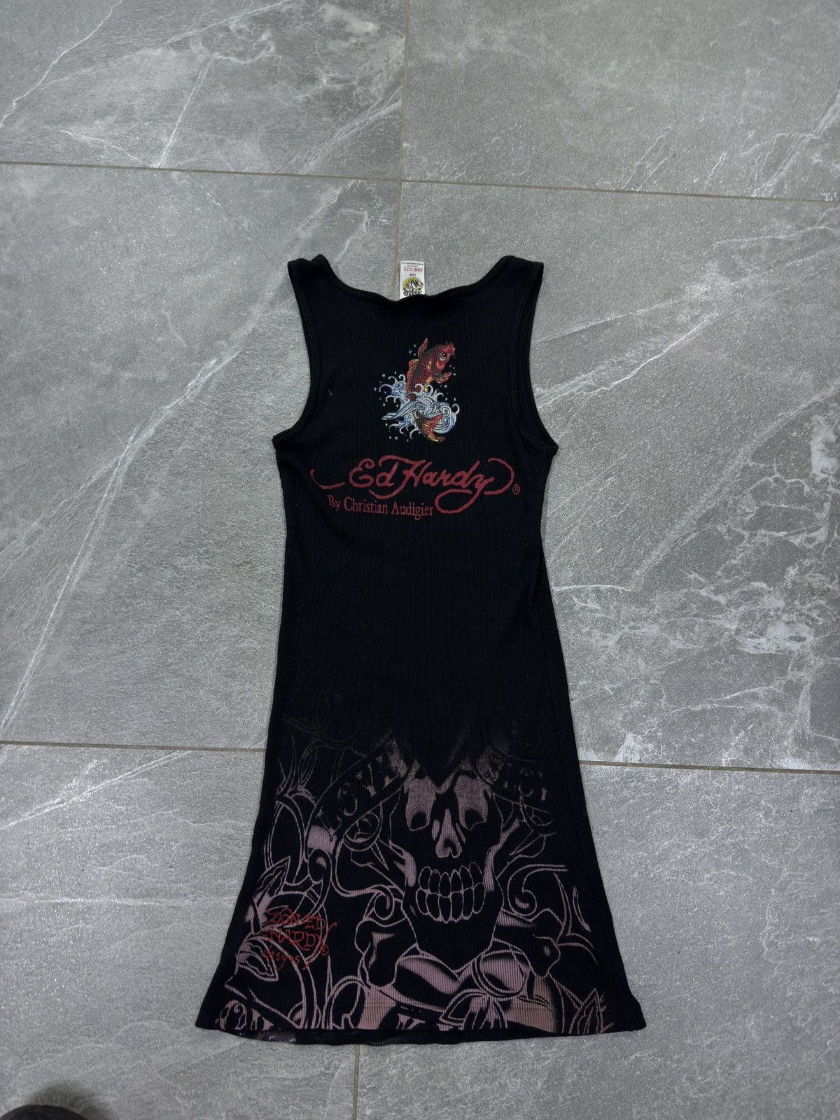 Ed Hardy Ed Hardy mini dress skull print front and back Size ONE SIZE - 2 Thumbnail