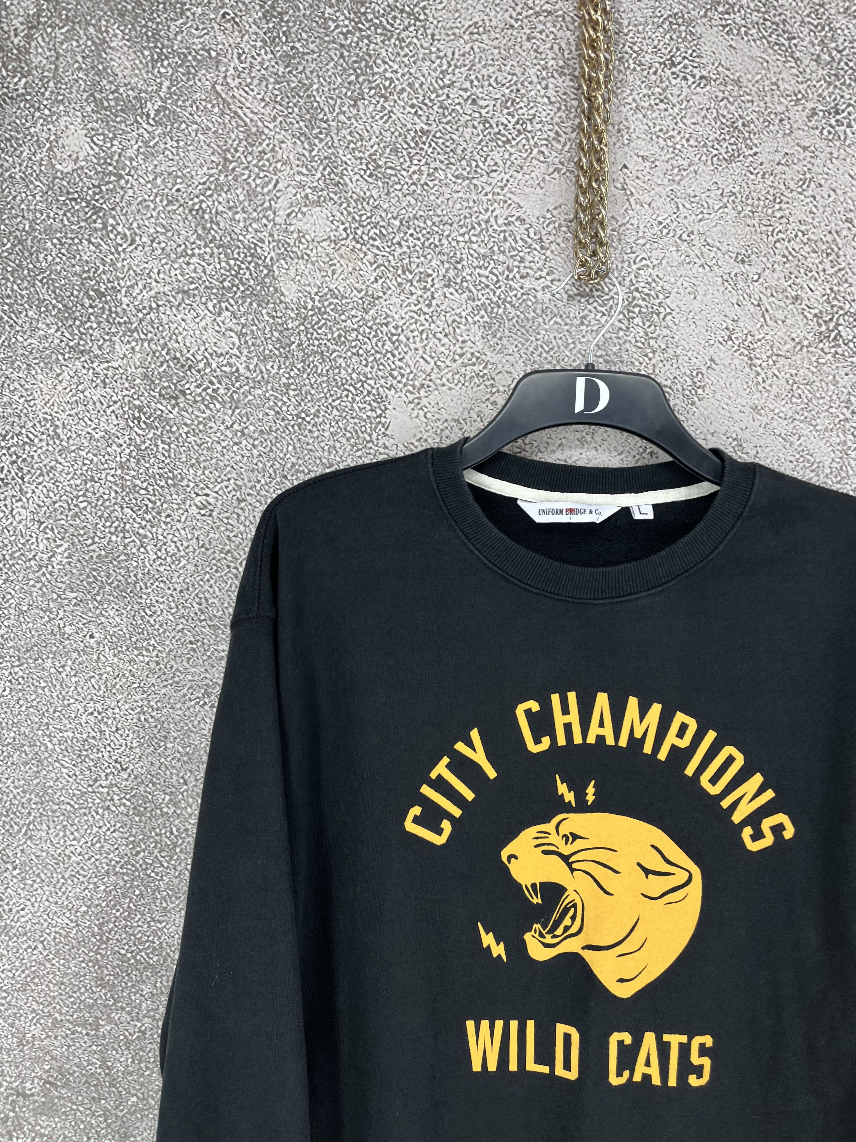 Uniform Bridge Vintage City Champions Wild Cats Crewneck Sweatshirt Size US L / EU 52-54 / 3 - 4 Thumbnail
