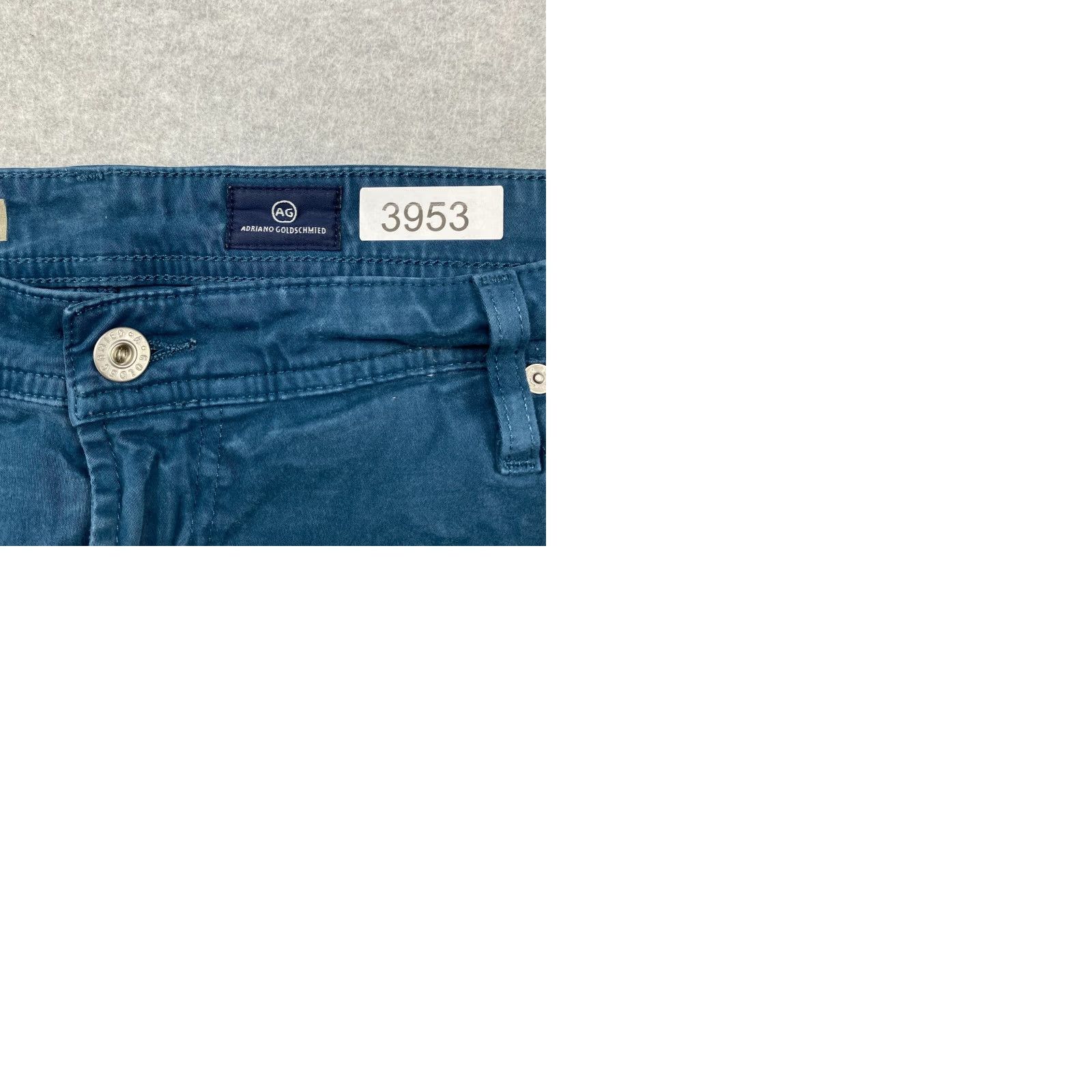 Altea Adriano Goldschmied The Graduate Jeans Mens 40 x 30 Teal Tailored Stretch Pant Size US 40 / EU 56 - 10 Thumbnail