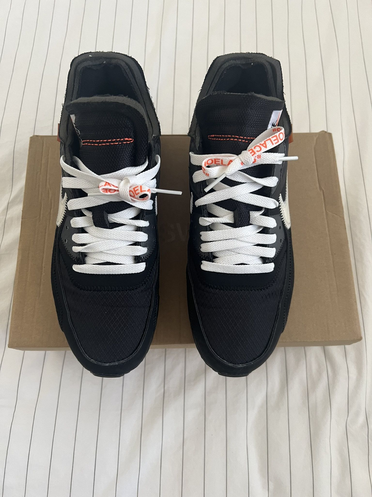 Nike × Off-White Off-White Nike Air Max 90 Black Size US 9 / EU 42 - 5 Thumbnail