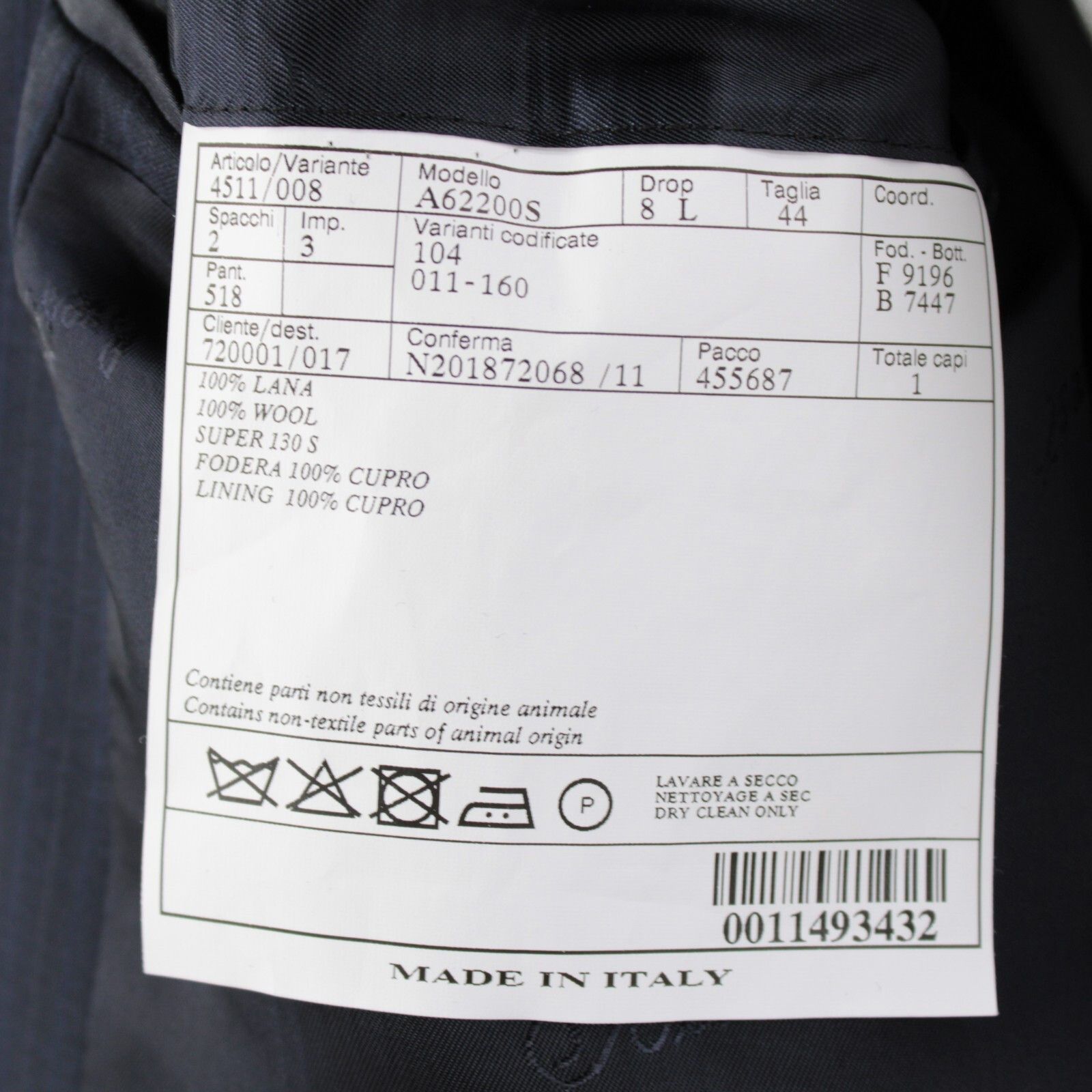 Belvest Belvest Suit Size US 44 Long in Blue Size 44R - 9 Thumbnail