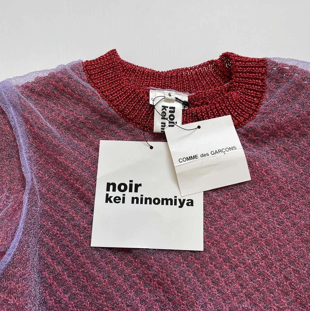 Comme des Garcons Cropped Double Layer Glitter Sweater Size S / US 4 / IT 40 - 6 Thumbnail
