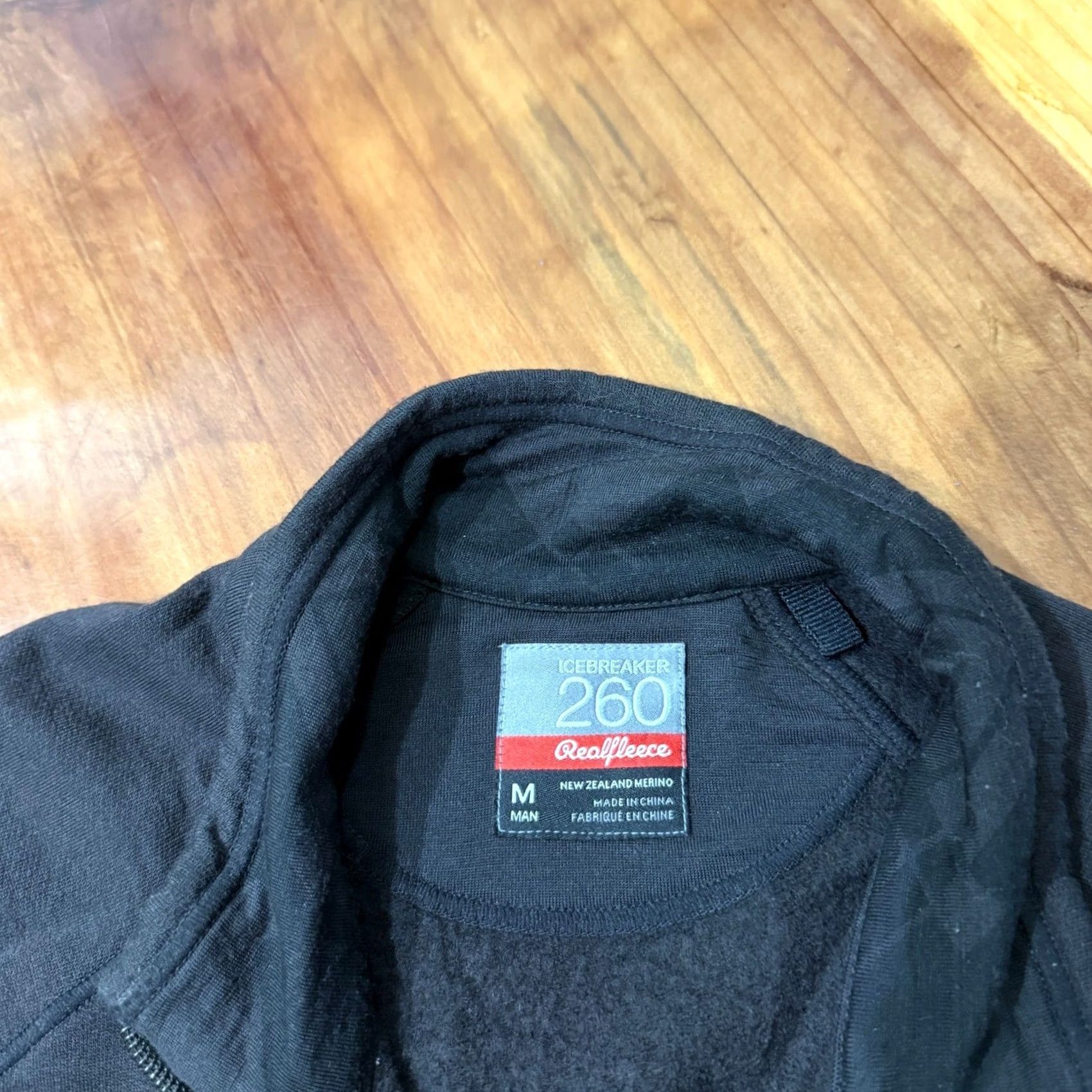 Icebreaker Icebreaker Mens Shirt Jacket M Long Sleeve Full Zip Merino Wool Classic Brown Mock Neck Logo Sweater Size US M / EU 48-50 / 2 - 4 Thumbnail