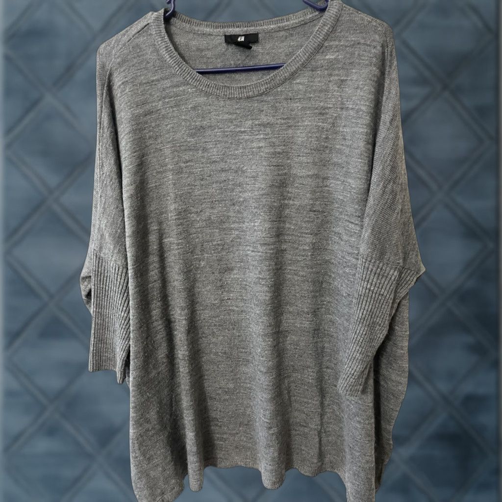 H&M H&M Womens Sweater Shirt Adult XS/S Gray Short Sleeve Knit Pullover Cotton Blend EUC 90s/60s Style Womens Size XS / US 0-2 / IT 36-38 - 1 Thumbnail