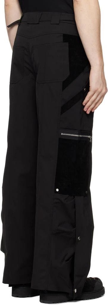 CMMAWEAR CMMAWEAR Black Snapped Hem Cargo Pants Size US 36 / EU 52 - 12 Thumbnail