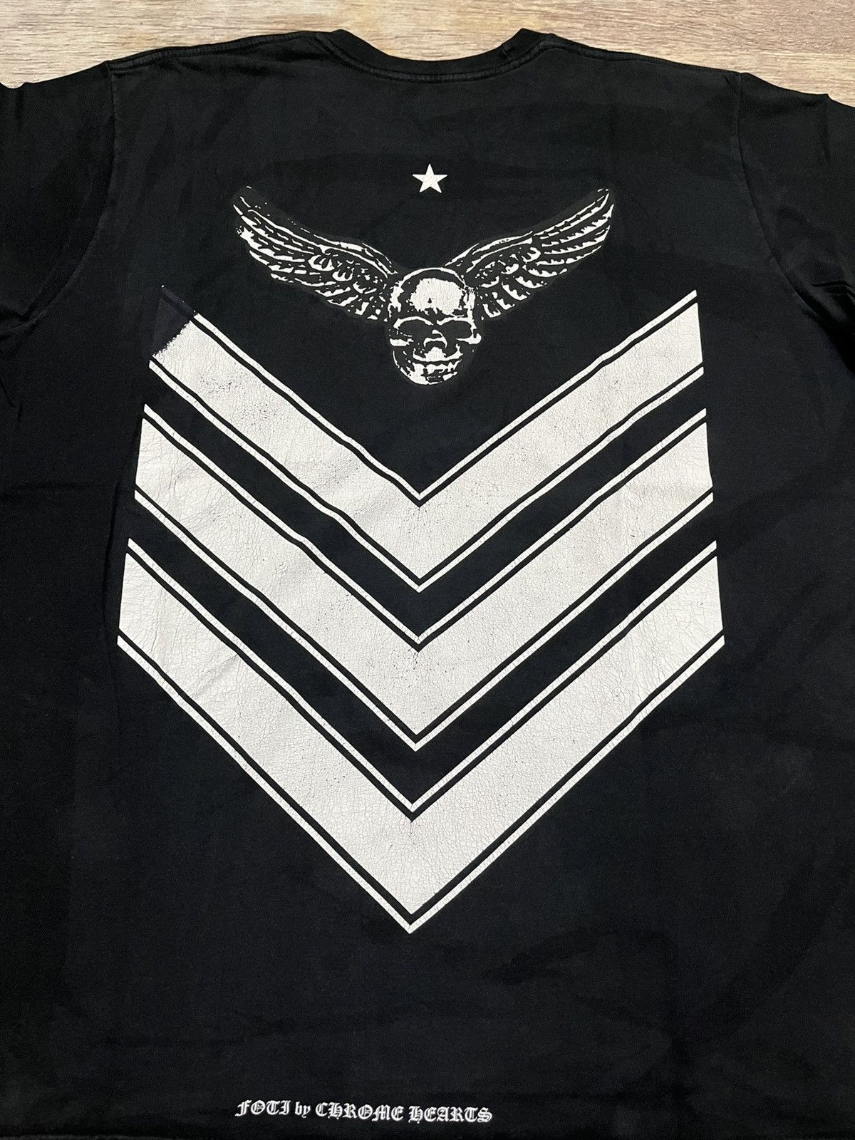 Chrome Hearts Chrome Hearts Joe Foti Mahalia Wing Skull Arrows Tee Black Size US XL / EU 56 / 4 - 3 Thumbnail
