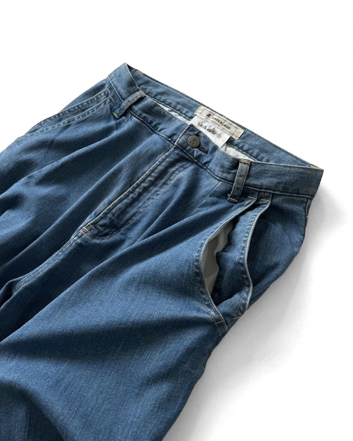 ANREALAGE ANREALAGE LOOSE WIDE-LEG JEANS Size 29" - 3 Thumbnail