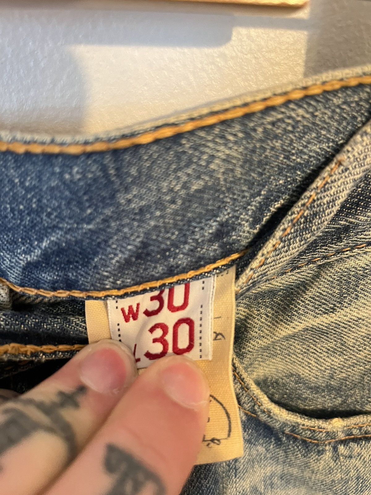 Abercrombie & Fitch × Japanese Brand Vintage Abercrombie & Fitch Ripped Custom Jeans Rare 🔥 Size US 30 / EU 46 - 6 Thumbnail