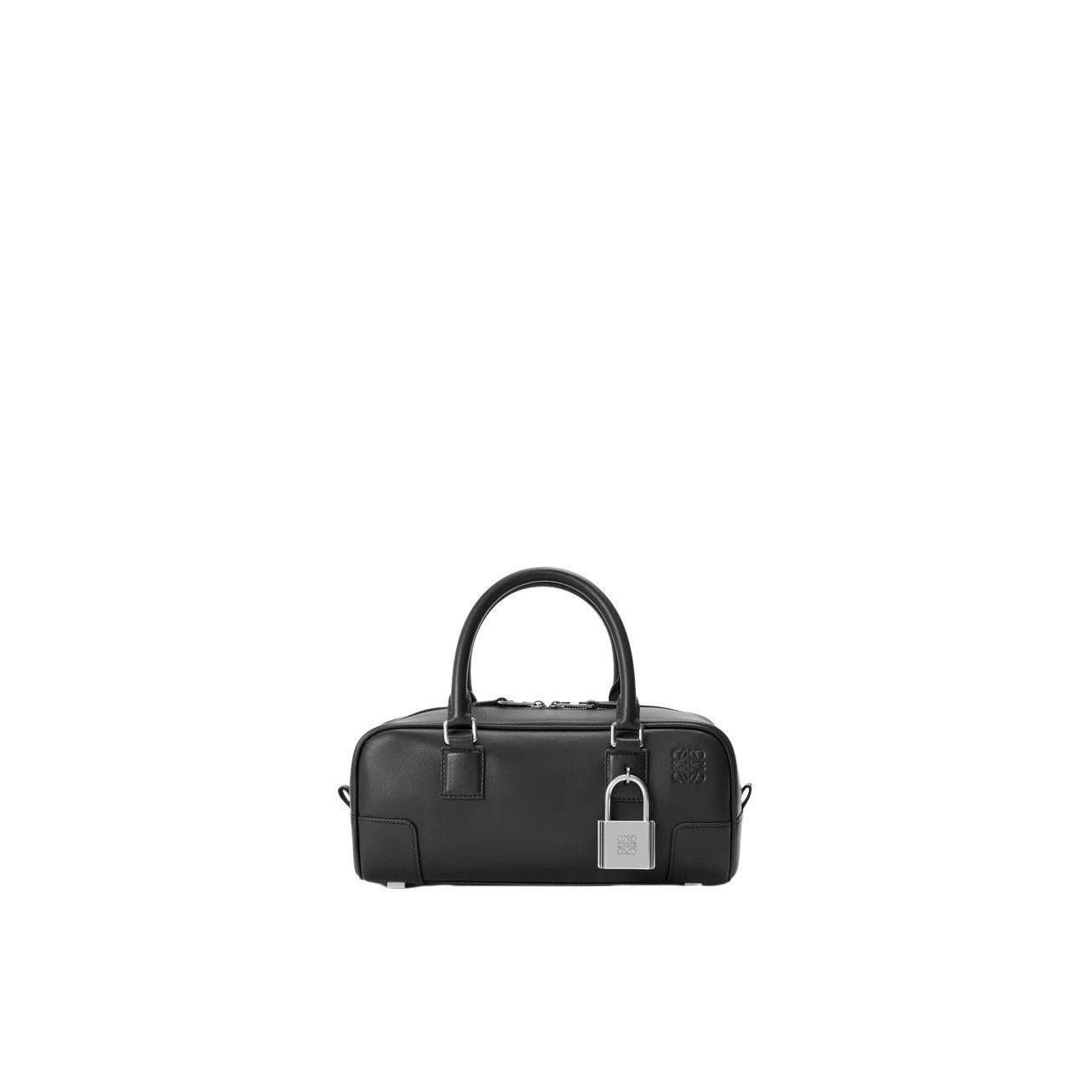 LOEWE Amazona 23 $4250 Black Leather Top Handle Bag New & Au