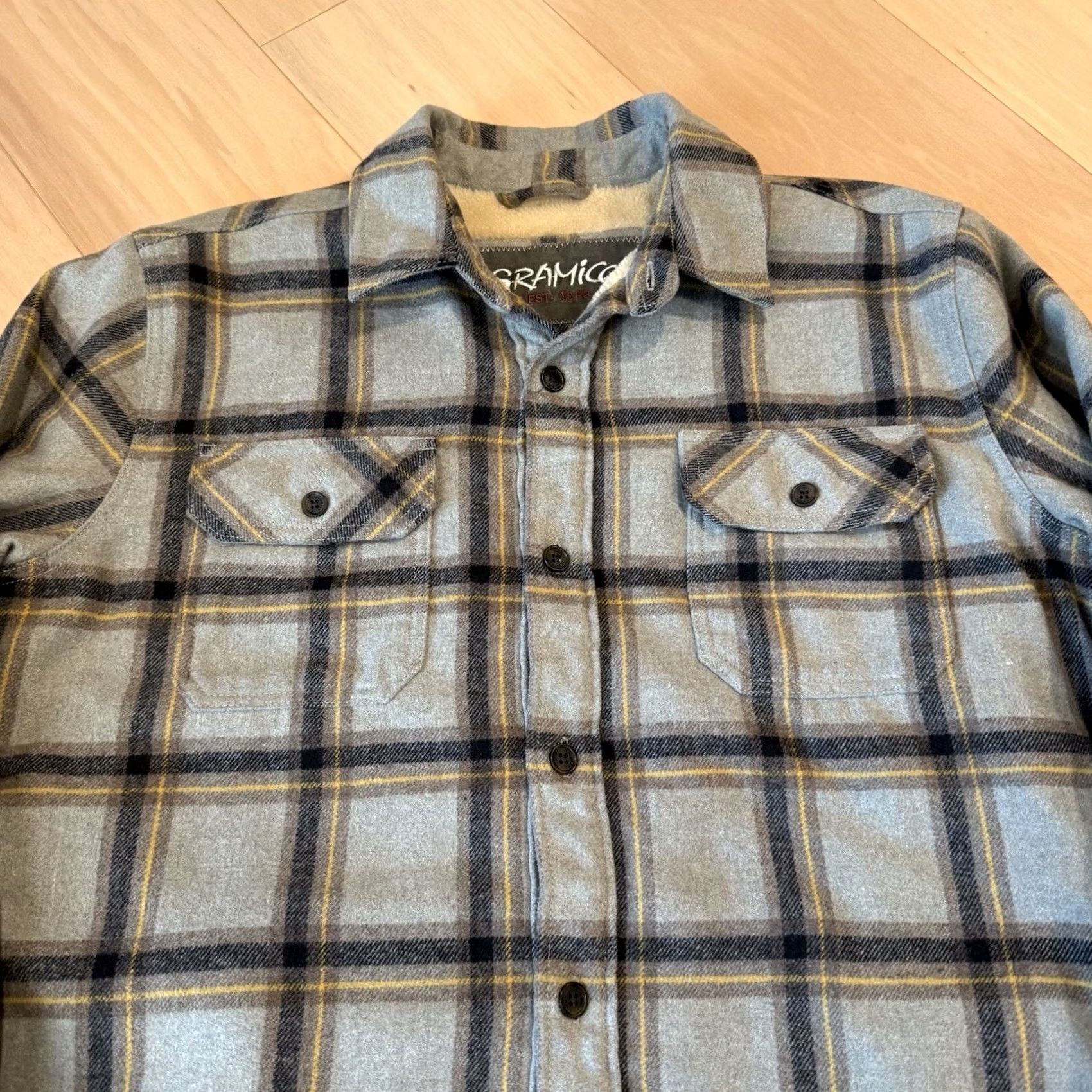 Gramicci Gramicci Shirt Jacket Medium Multicolor Lined Heavy Flannel Hiking Outerwear Mens Jacket Size US M / EU 48-50 / 2 - 3 Thumbnail