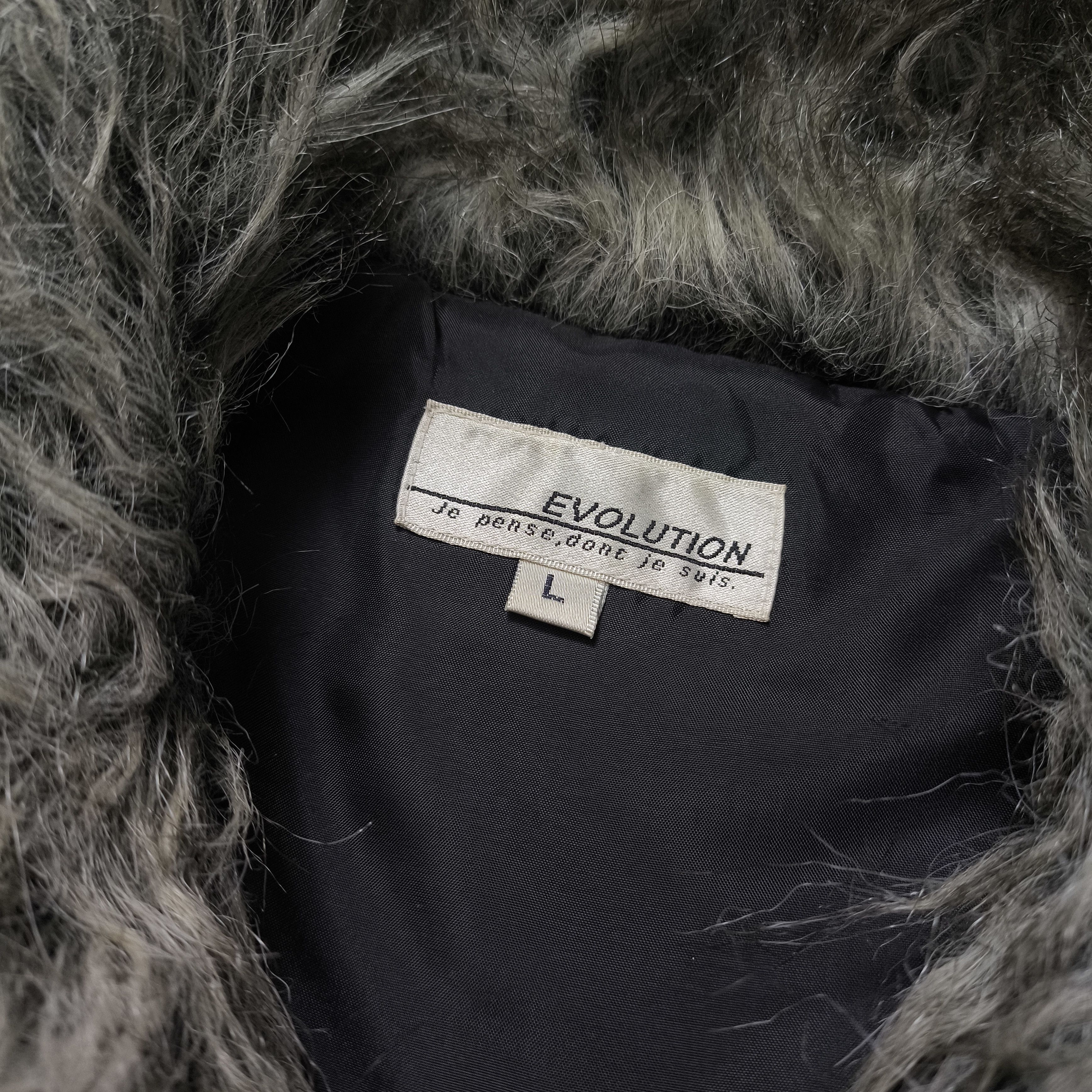If Six Was Nine Japanese Brand Evolution Fur Collar Jacket Vkei Style Size US L / EU 52-54 / 3 - 9 Thumbnail