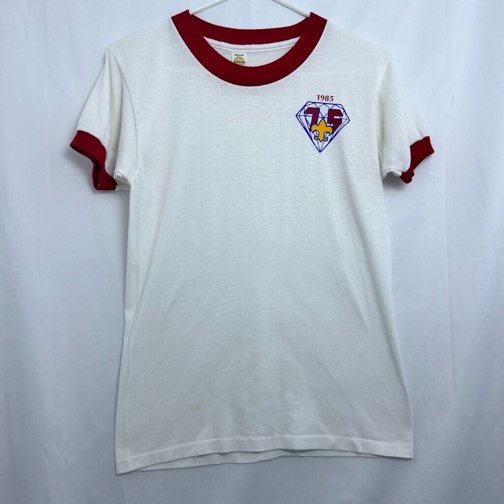 Other Vtg 1985 Boys Scout Medallion T-Shirt White M Single Stitch Size US M / EU 48-50 / 2 - 1 Thumbnail