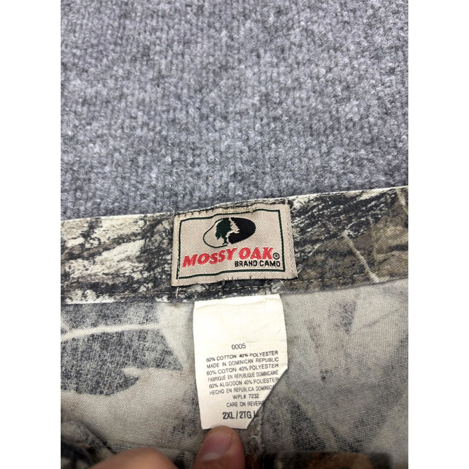 Vintage Mossy Oak Pants Mens 2XL Camouflage Hunting Outdoors Zip Fly Cotton Blend Size US 39 - 2 Thumbnail