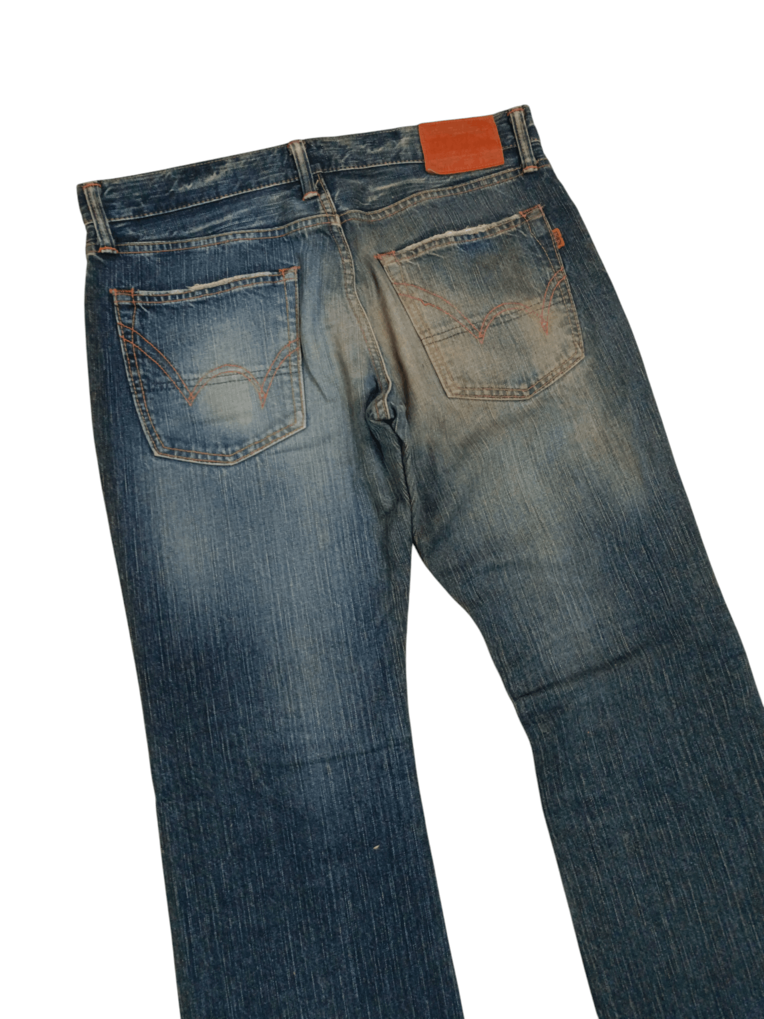 Edwin Vintage Edwin Made In Japan Orange Tab Flared Boot Cut Size US 34 / EU 50 - 12 Thumbnail