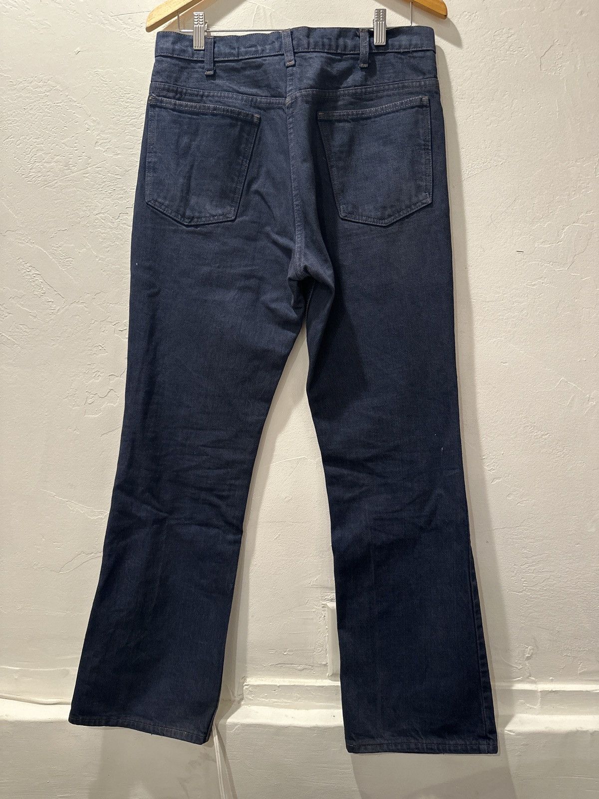 Vintage Dark Blue Overdyed bootcut jeans Size US 32 / EU 48 - 2 Thumbnail