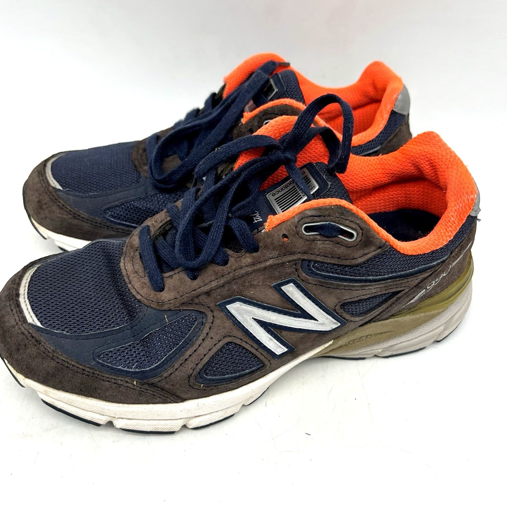 New Balance VINTAGE New Balance Sneakers Men Size 8.5 US 990v4 Made in USA Low Top Athletic Comfort Running & Jogging Blue/Orange Size US 8.5 / EU 41-42 - 5 Thumbnail