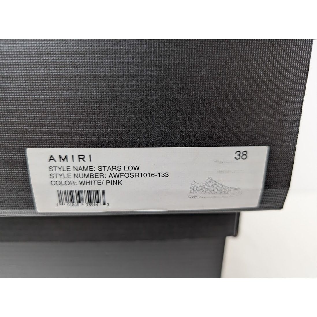 Amiri o1rshd1 Q:2 / Stars Low Top Sneakers in White/Pink Size US 8 / IT 38 - 18 Thumbnail
