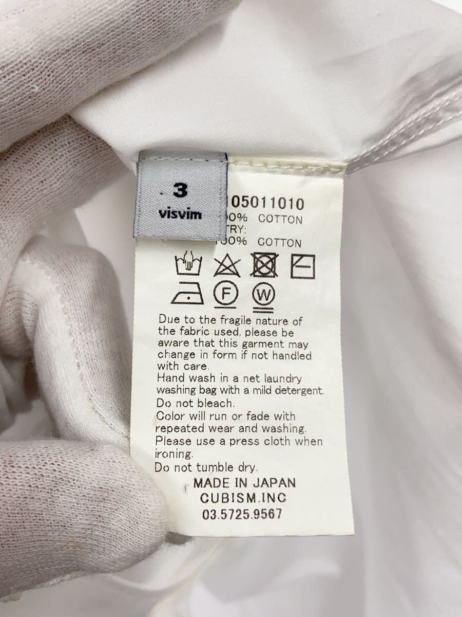 Visvim White Cotton Long Sleeve Shirt Size US L / EU 52-54 / 3 - 4 Thumbnail