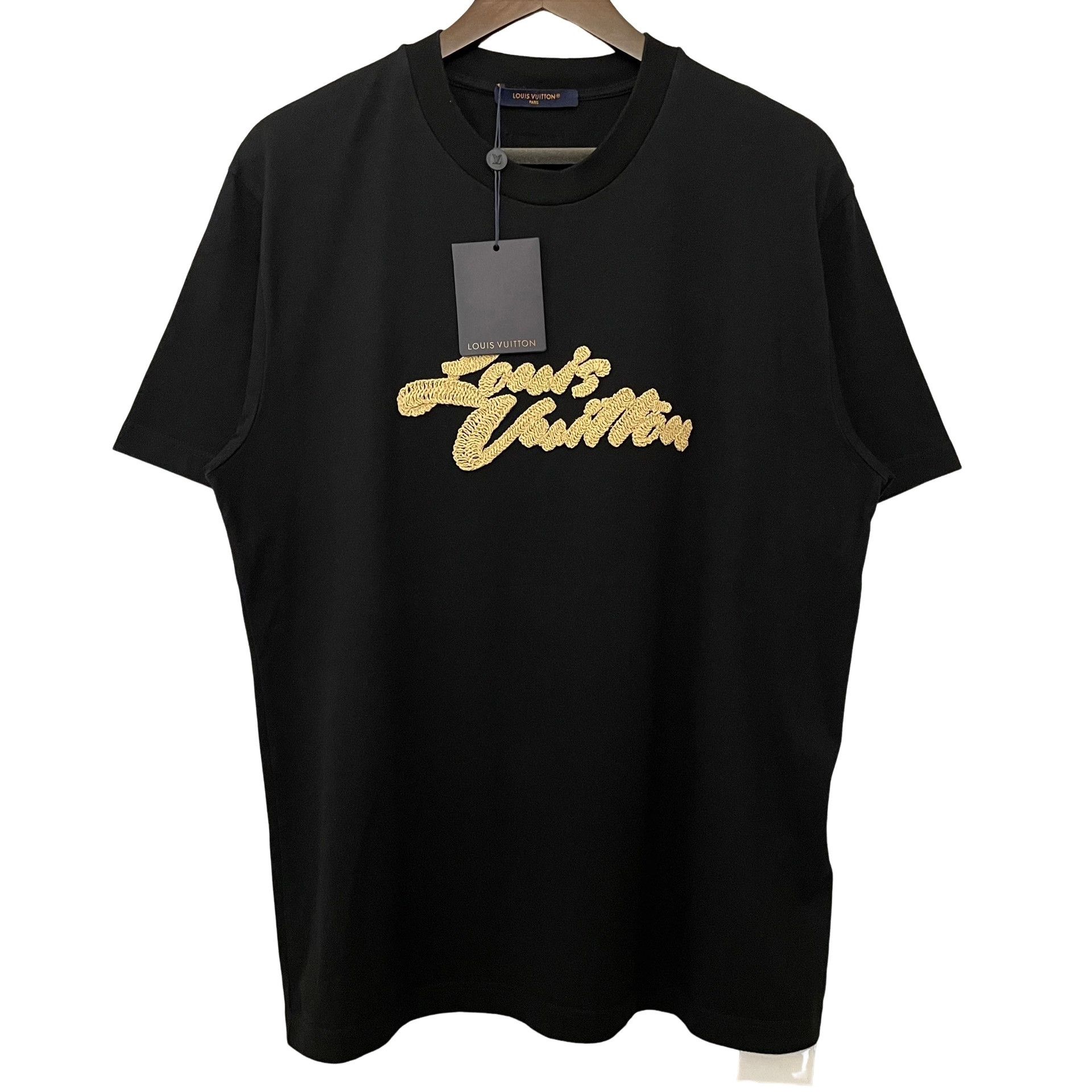 Louis Vuitton Louis Vuitton Raffia Logo T-Shirt XL Size US XL / EU 56 / 4 - 1 Thumbnail