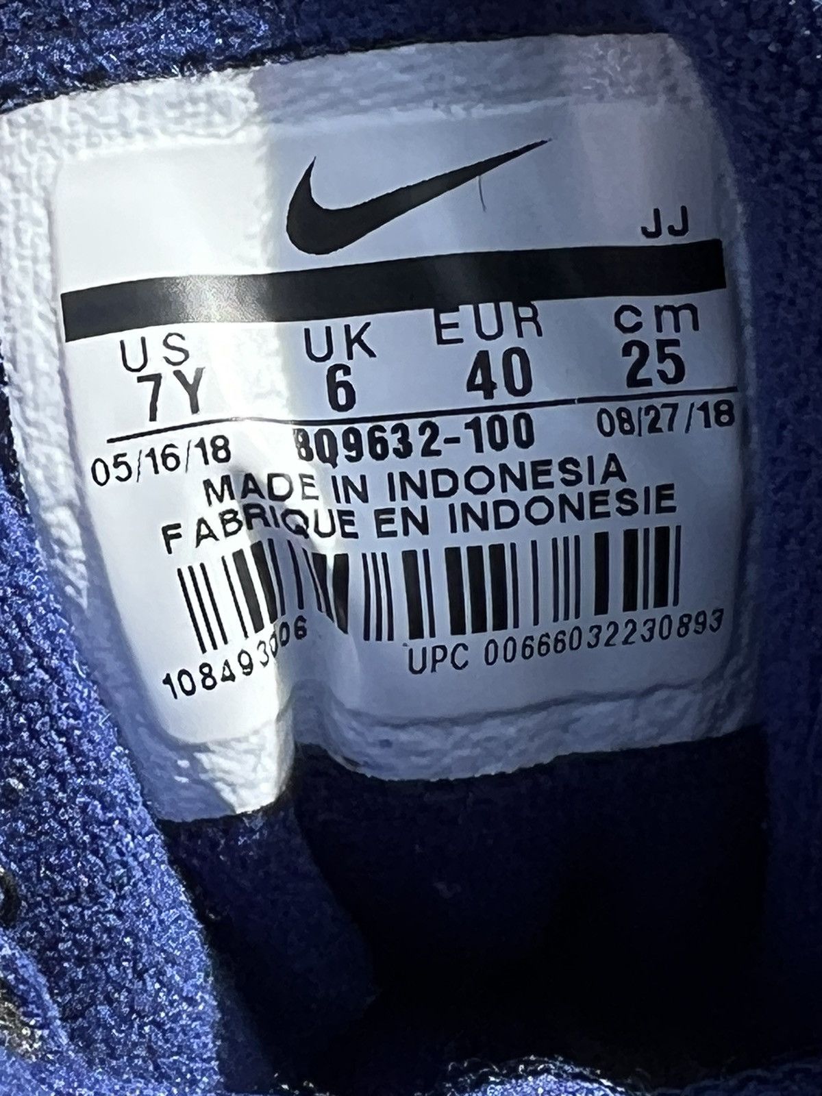 Nike CLEAN Nike Air Max Speed Turf size 7 Mens Blue Void shoes Size US 7 / EU 40 - 9 Thumbnail