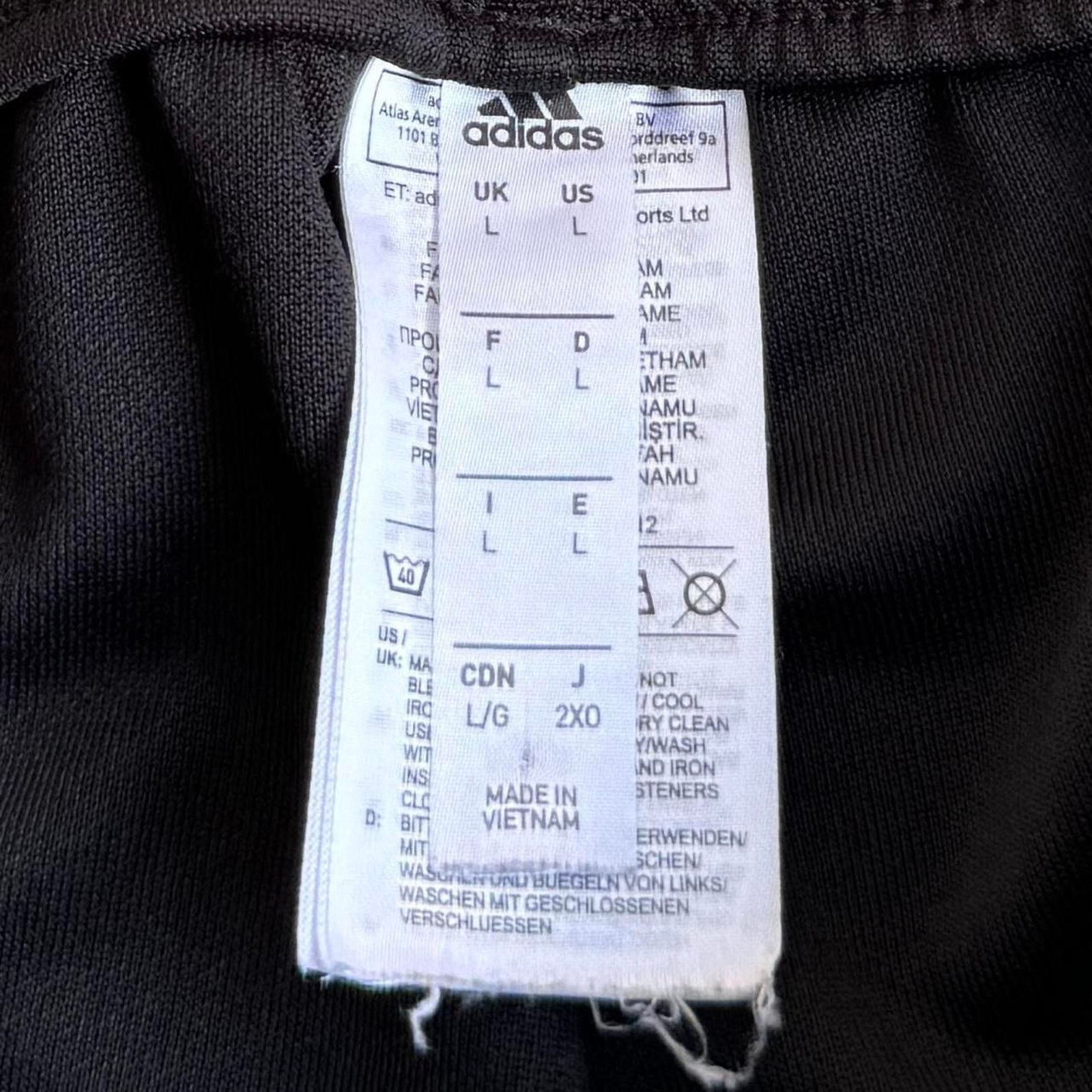 Adidas × Vintage Vintage Y2K Adidas Black & White Grunge Jogger Sweatpants Size US 34 / EU 50 - 4 Thumbnail