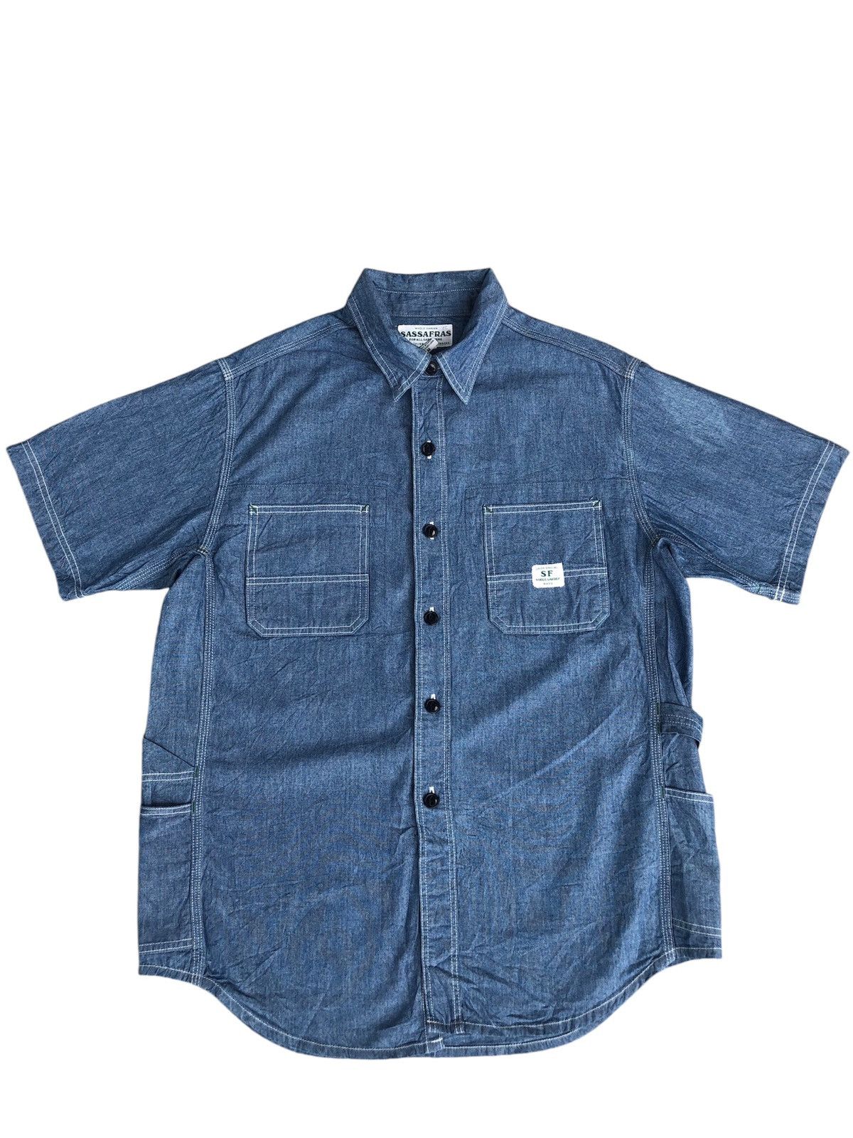 Sassafras Japanese Sassafras Diggin Shirt Denim Size US M / EU 48-50 / 2 - 3 Thumbnail