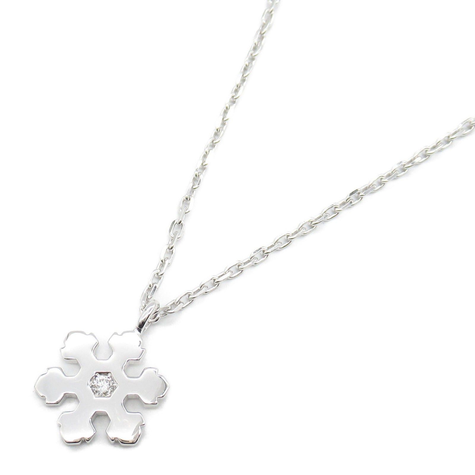 Bvlgari Bvlgari Snowflake Necklace 1Pd K18Wg (White Gold) Diamond Clear Size ONE SIZE - 1 Thumbnail