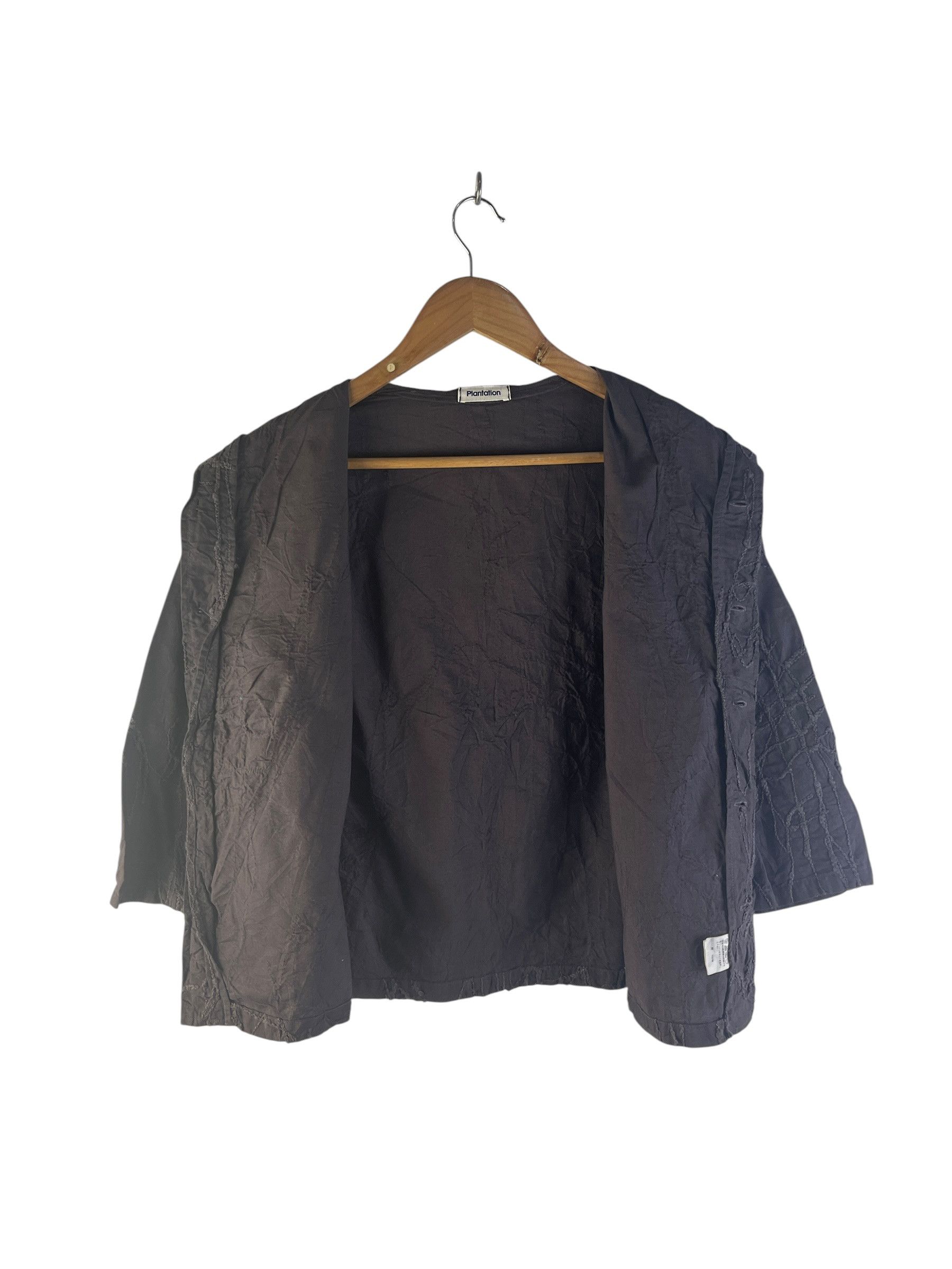 Issey Miyake Plantation Issey Miyake Textured Cropped Jacket Size M / US 6-8 / IT 42-44 - 4 Thumbnail